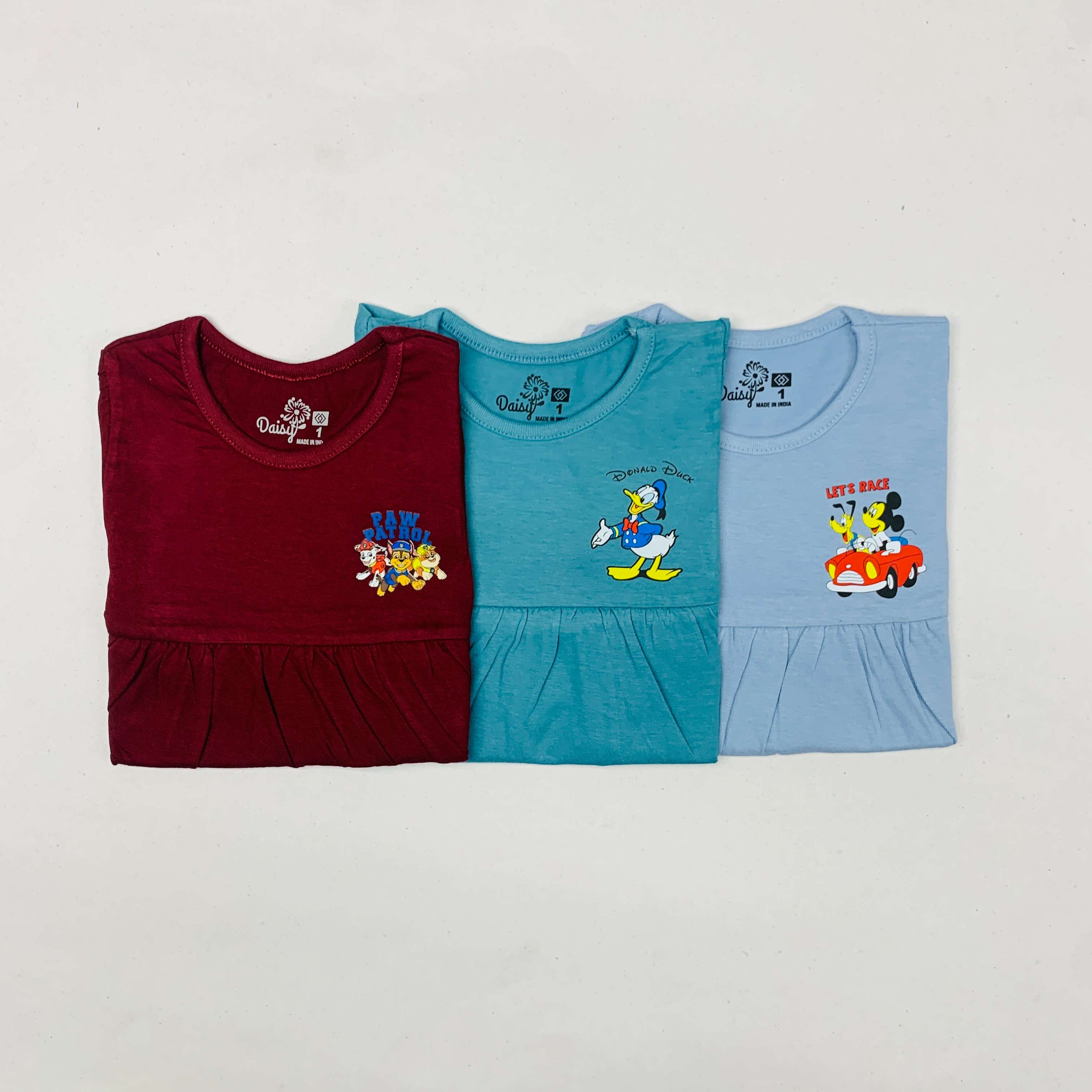 Daisy Frock Combo Pack Of 3 (9M-12M)