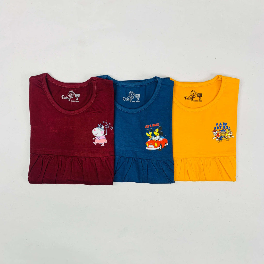 Daisy Frock Combo Pack Of 3