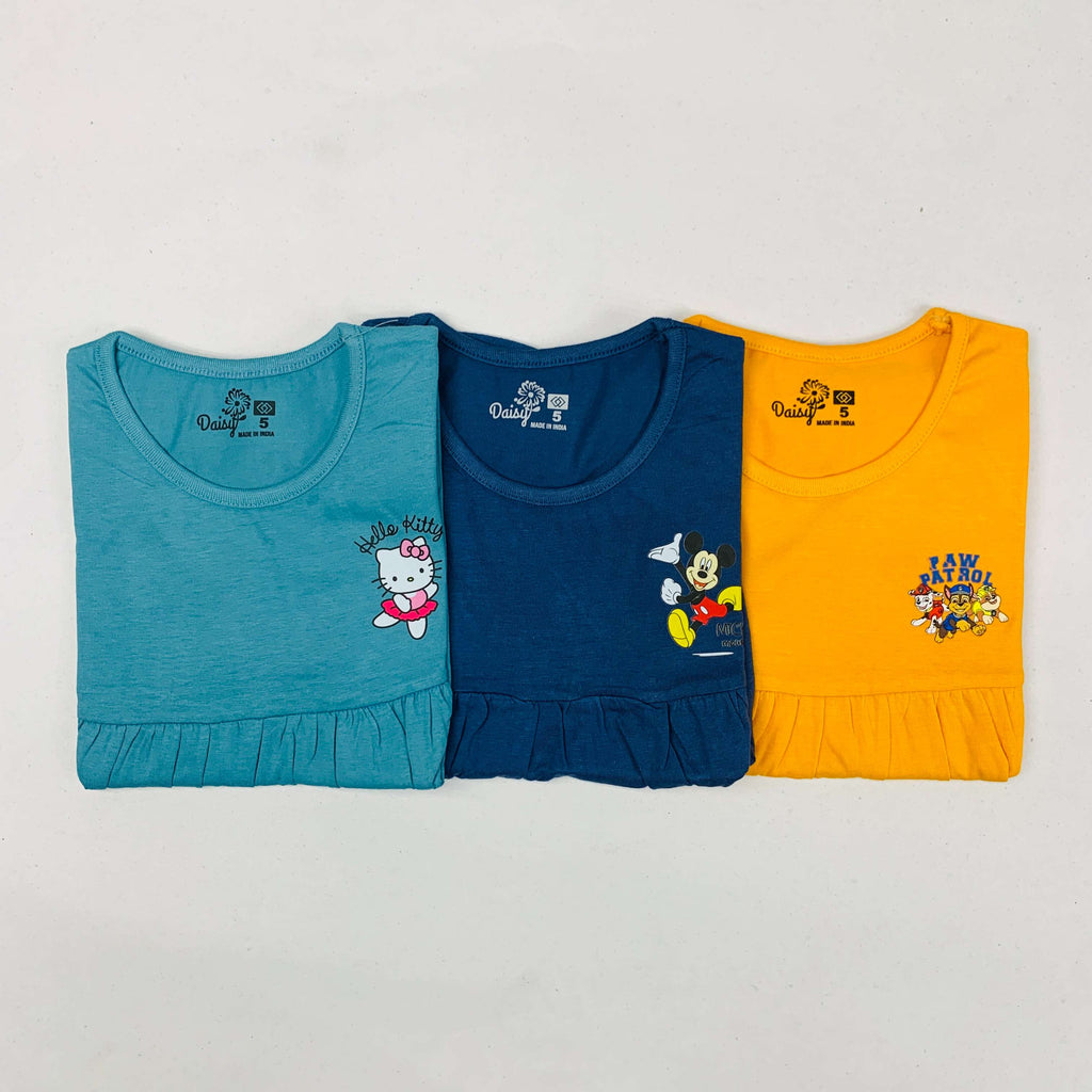 Daisy Frock Combo Pack Of 3