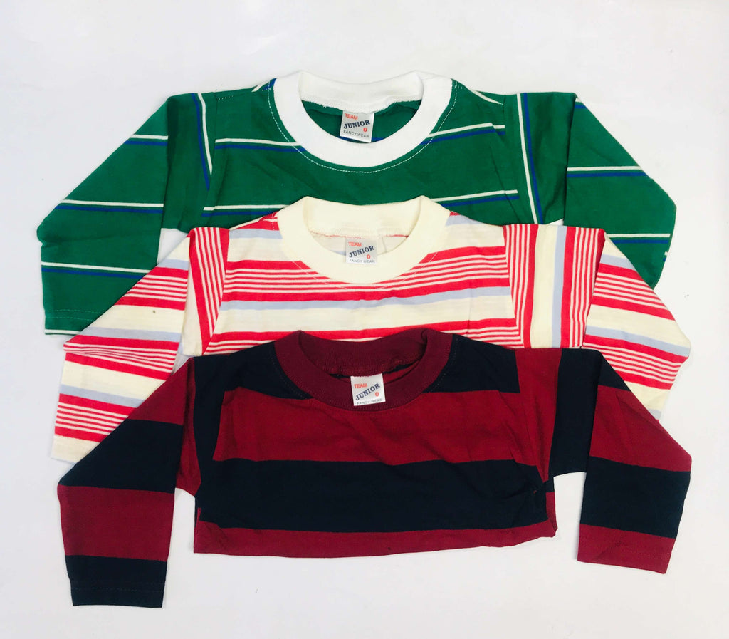 Kids Full Sleeve T-Shirt Combo Pack Of 3