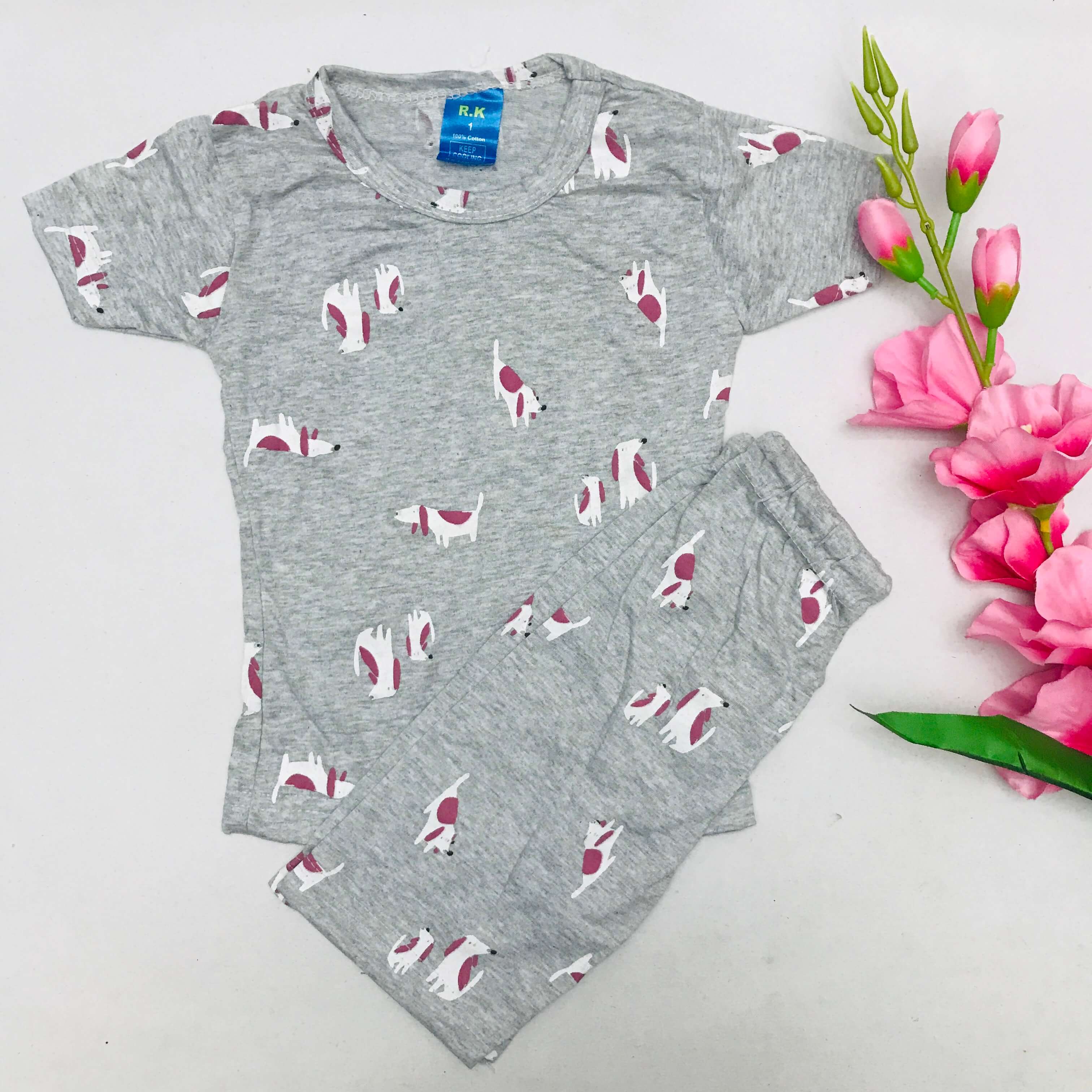 Kids Printed Shorts Set