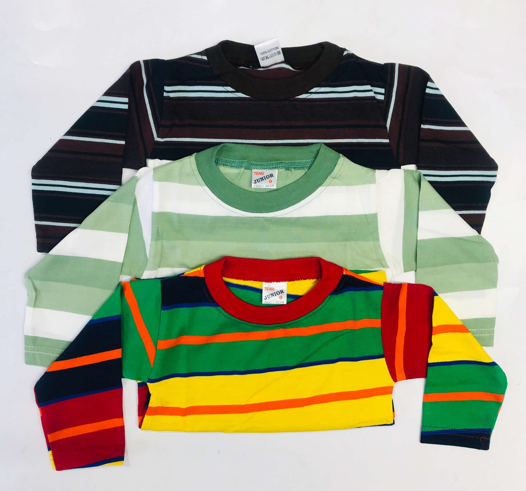 Kids Full Sleeve T-Shirt Combo Pack Of 3
