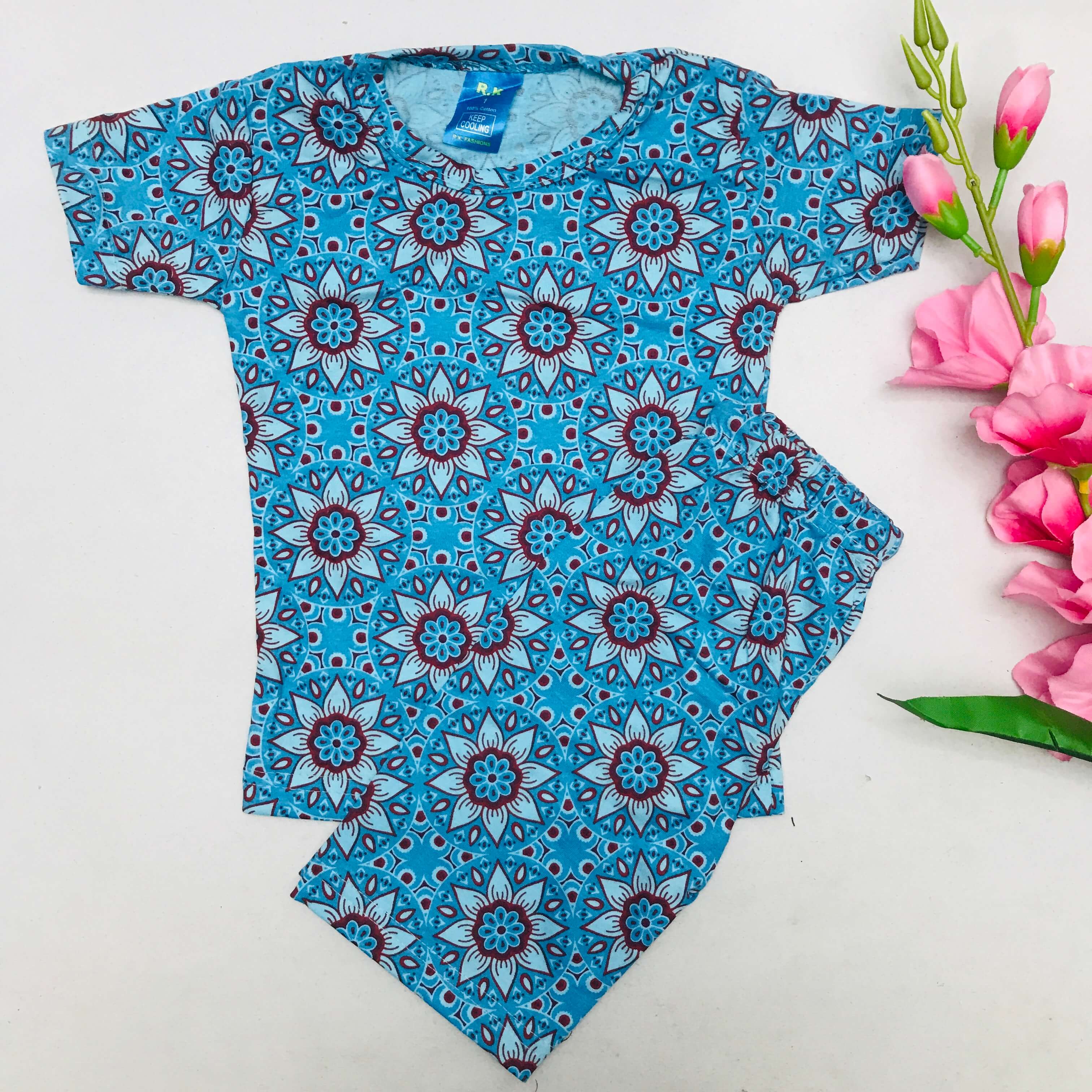 Kids Printed Shorts Set