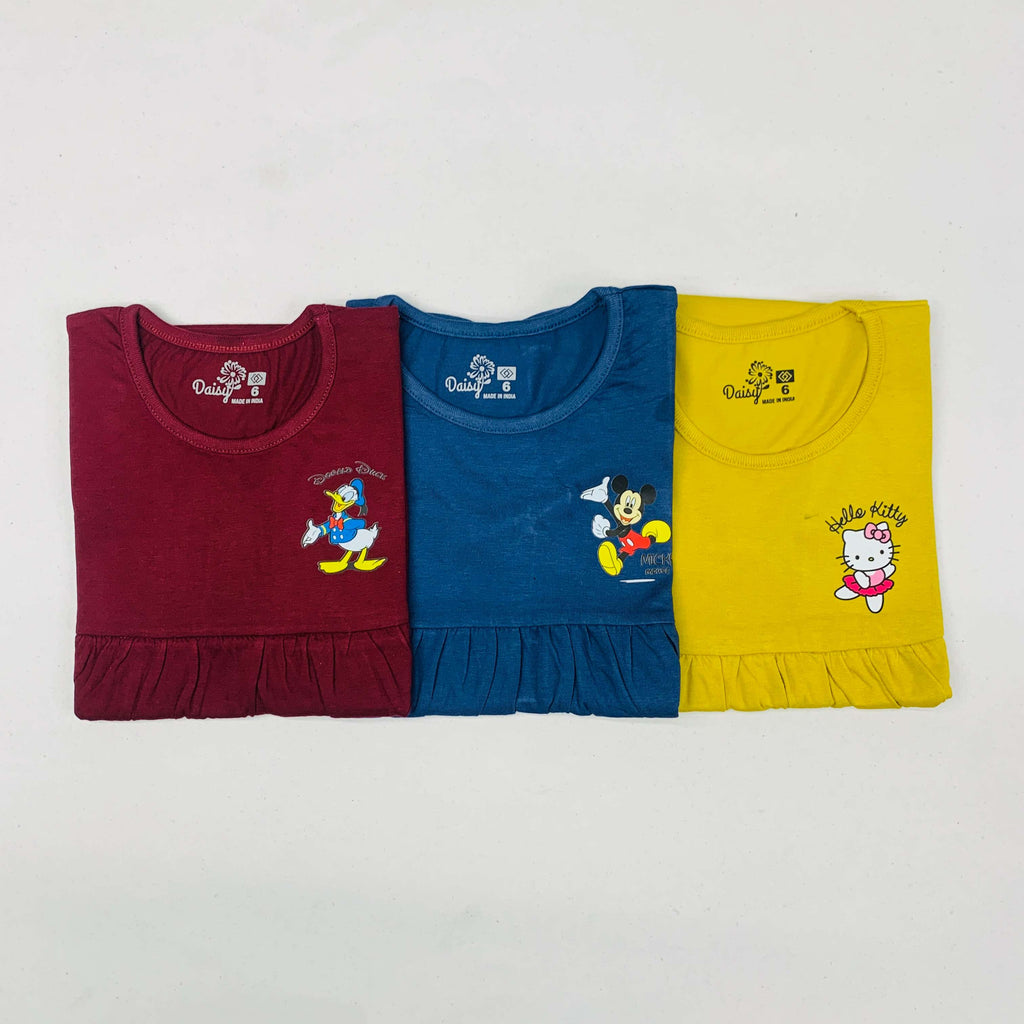 Daisy Frock Combo Pack Of 3