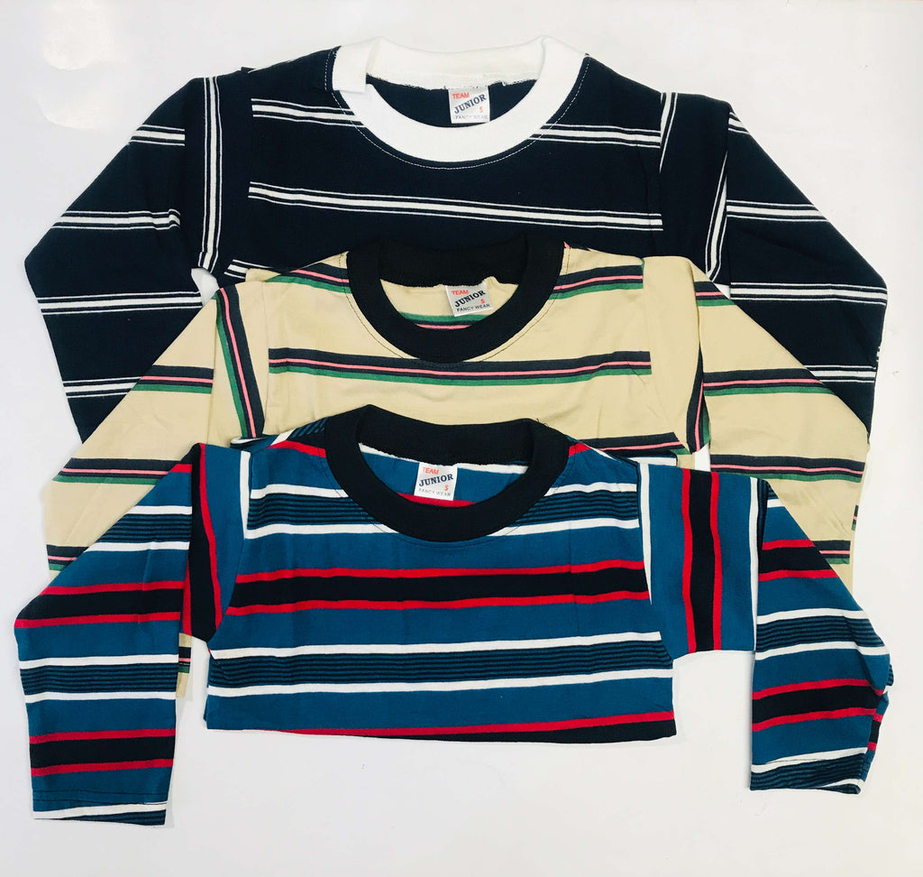 Kids Full Sleeve T-Shirt Combo Pack Of 3