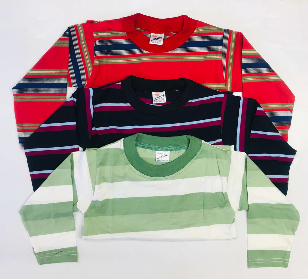 Kids Full Sleeve T-Shirt Combo Pack Of 3