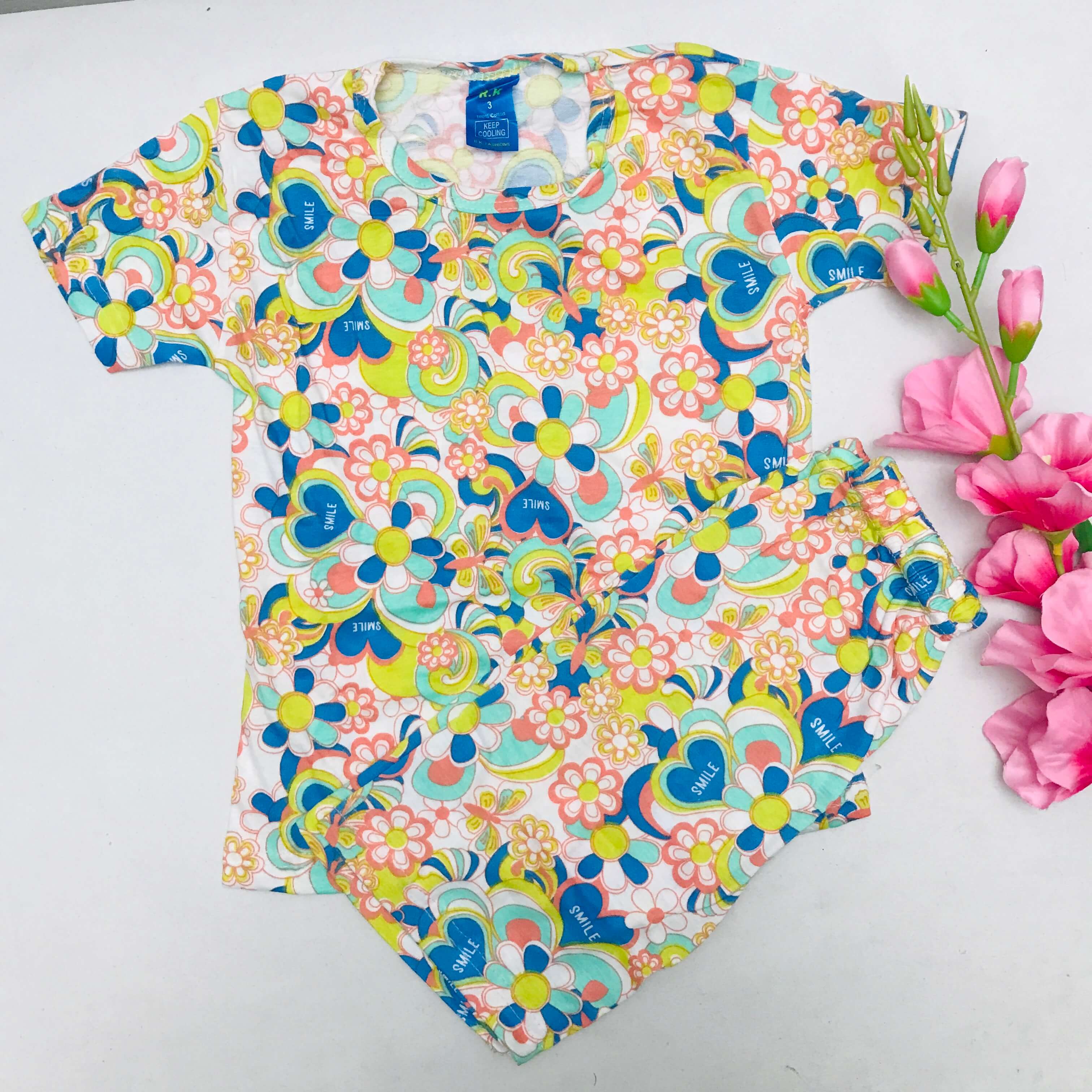 Kids Printed Shorts Set
