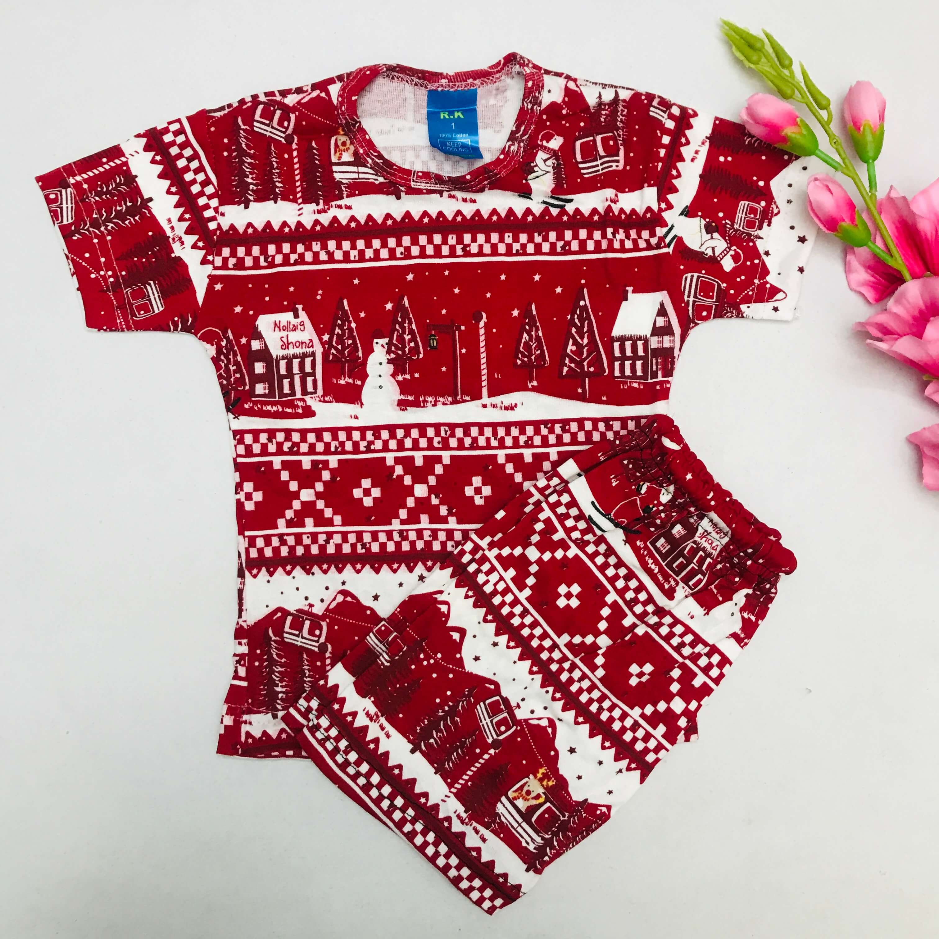 Kids Printed Shorts Set