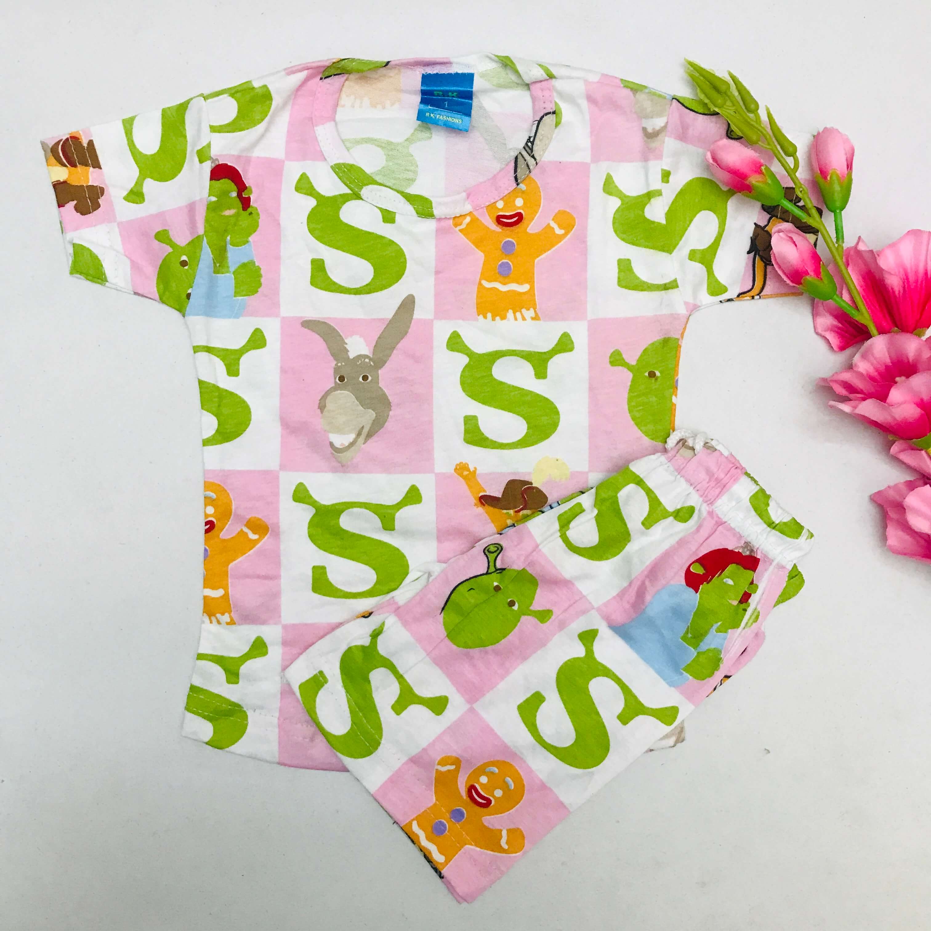 Kids Printed Shorts Set
