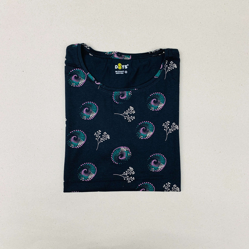 Dots Ladies Printed T-Shirt