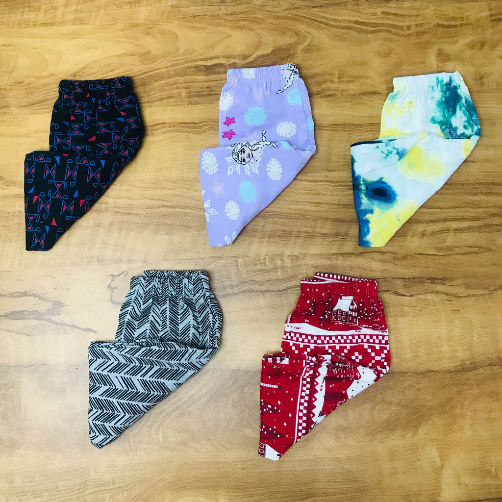 Unisex Kids Pants Pack of 5