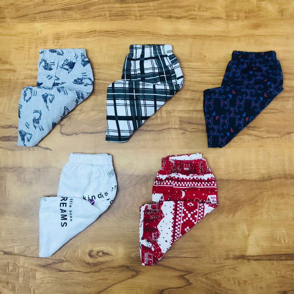 Unisex Kids Pants Pack of 5