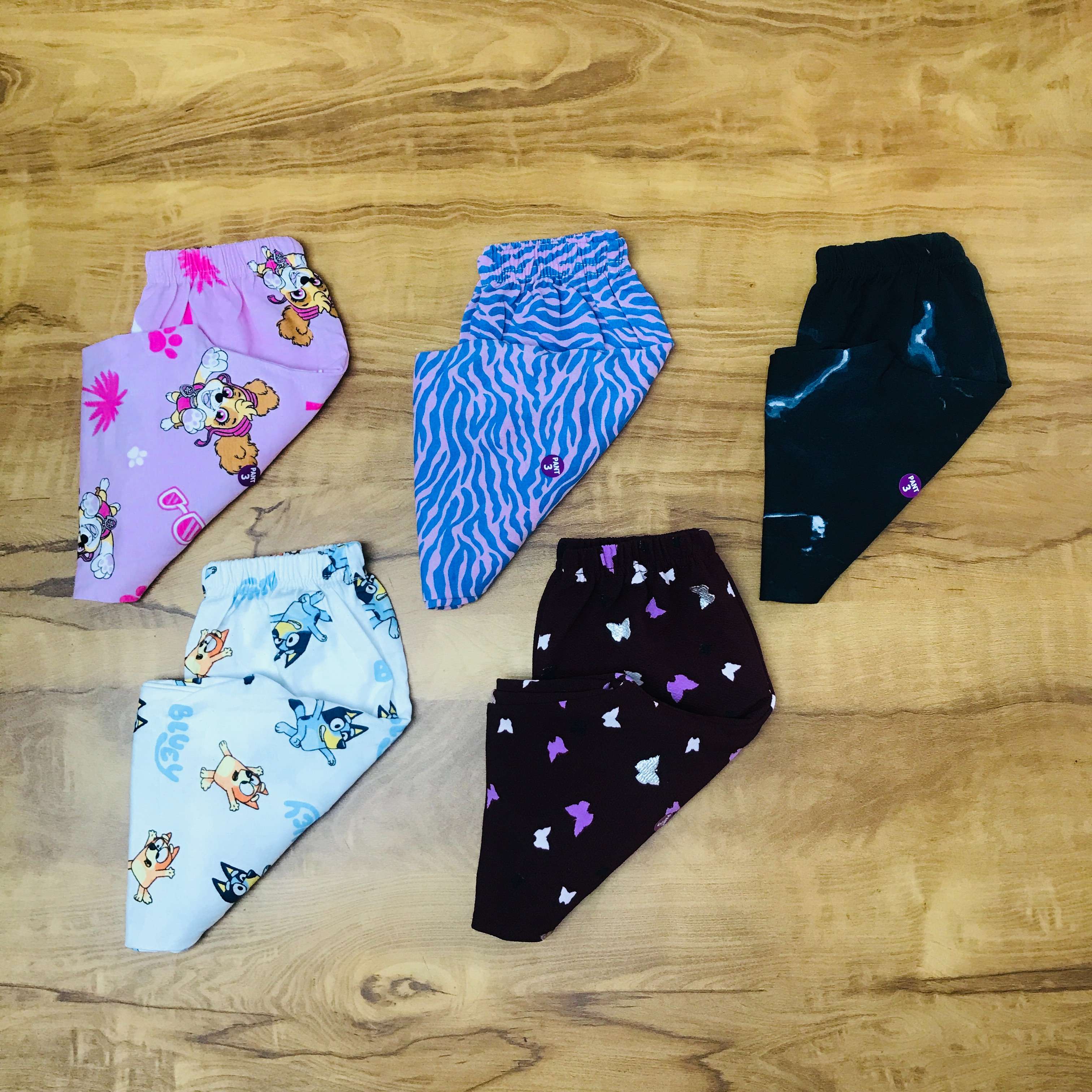 Unisex Kids Pants Pack of 5