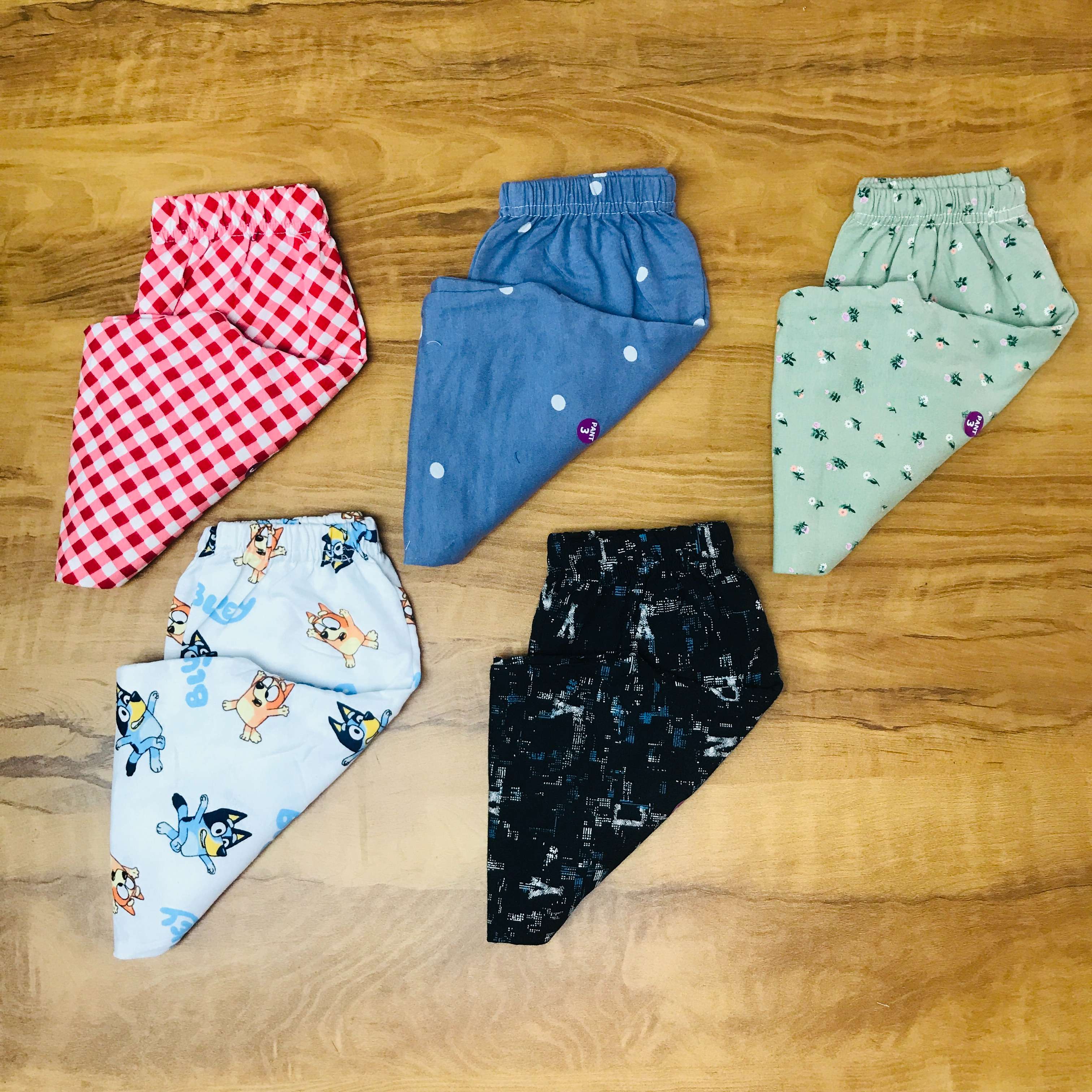 Unisex Kids Pants Pack of 5
