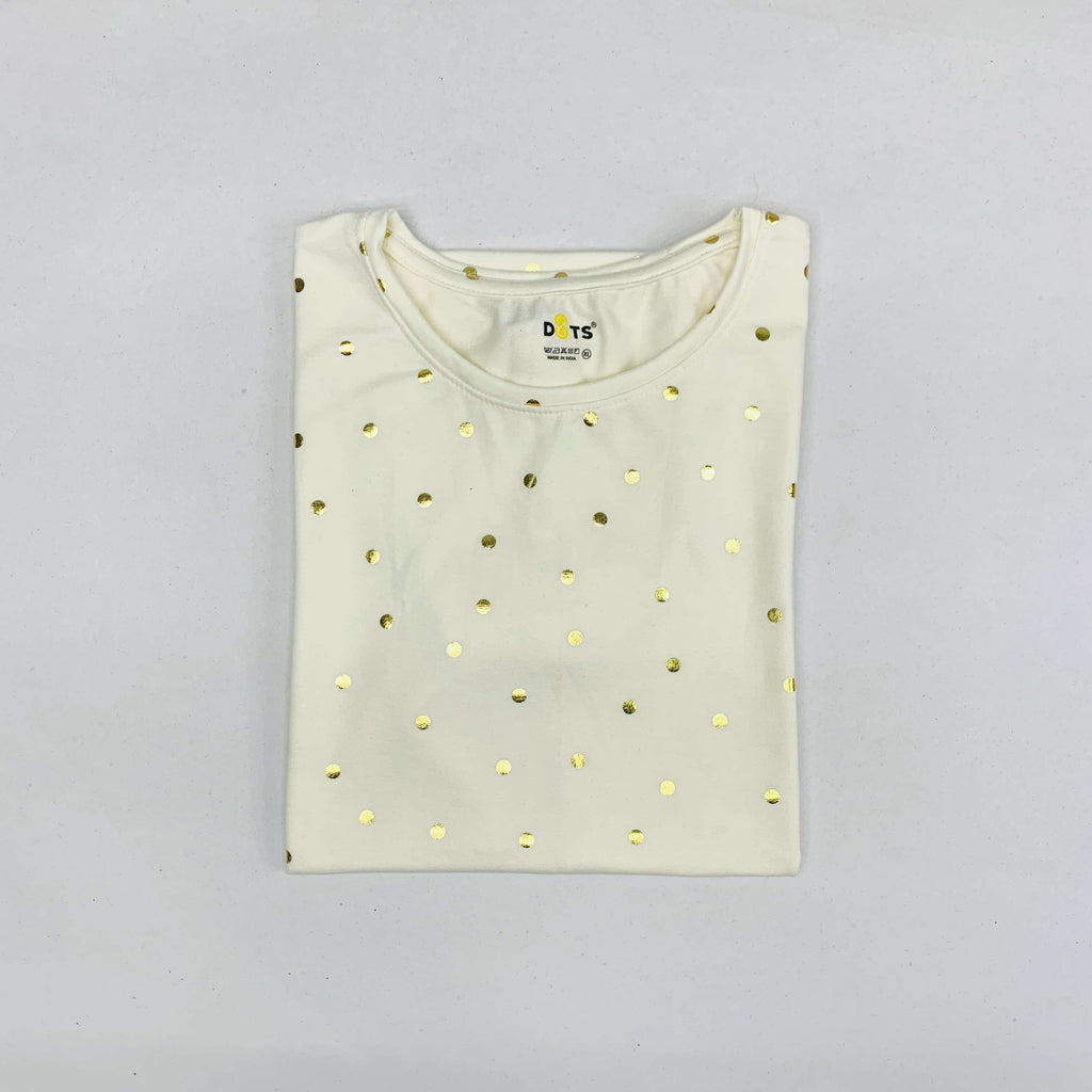 Dots Ladies Printed T-Shirt