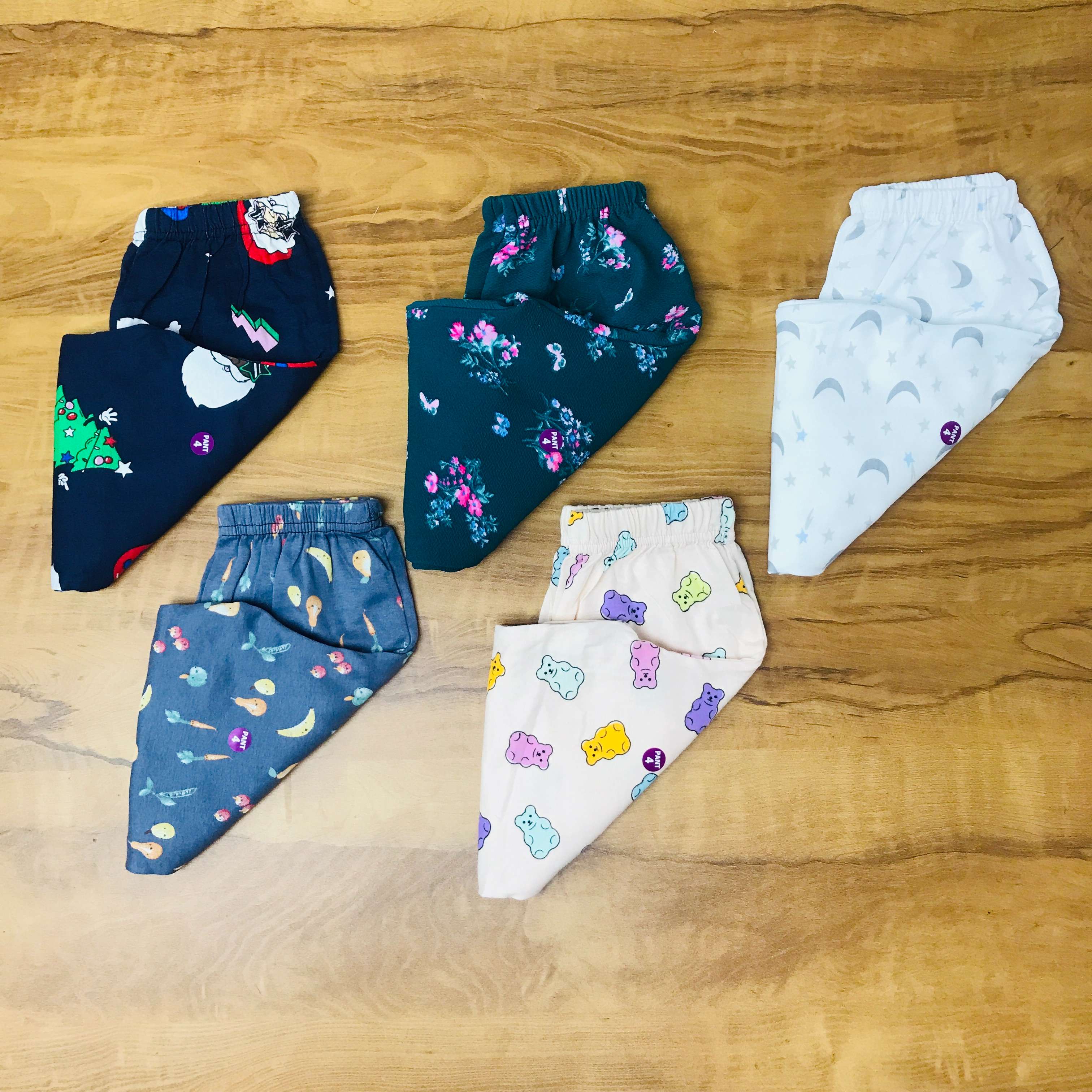 Unisex Kids Pants Pack of 5