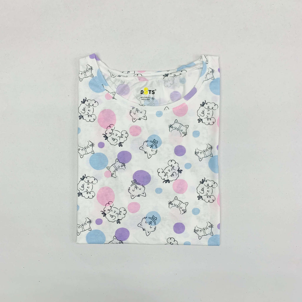 Dots Ladies Printed T-Shirt