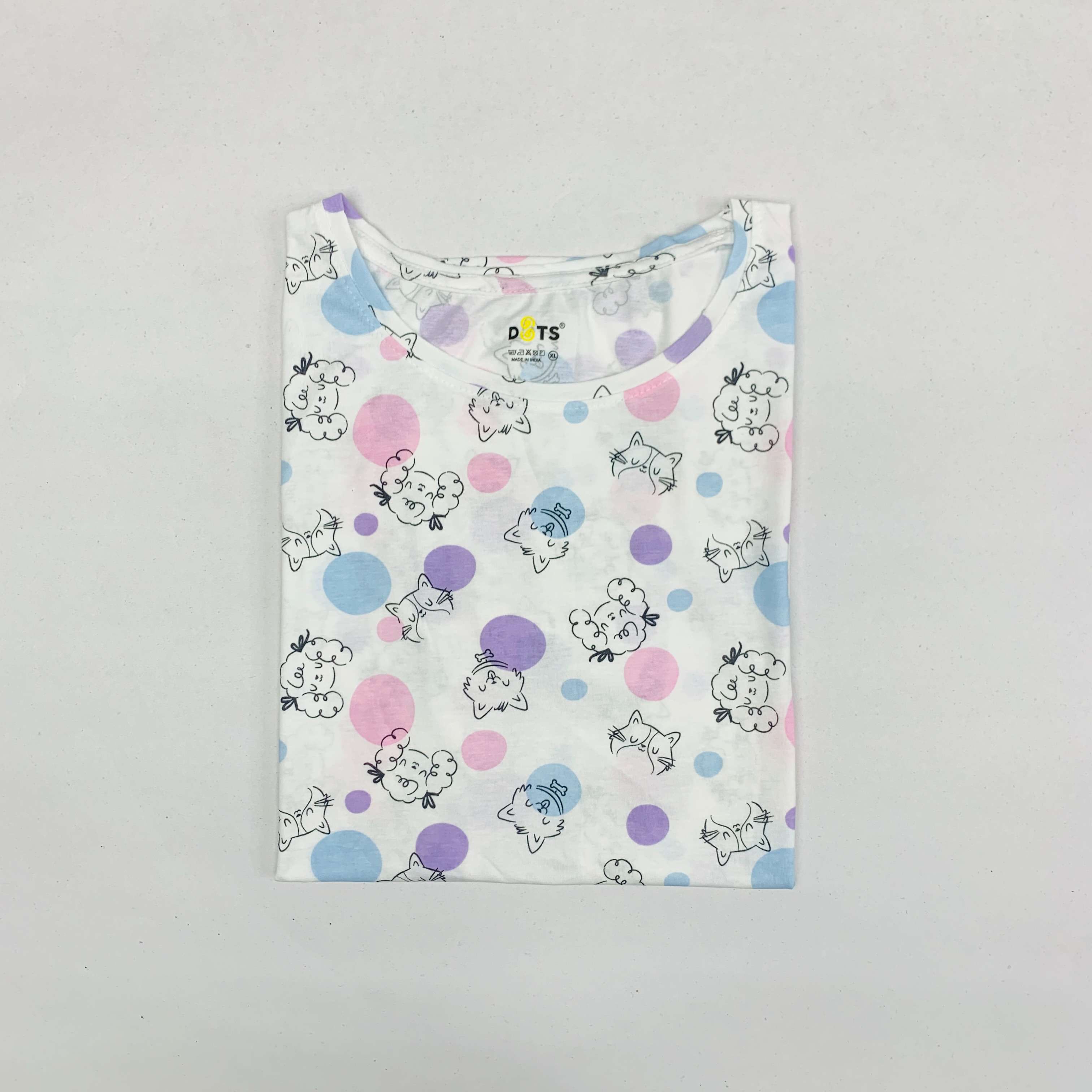 Dots Ladies Printed T-Shirt