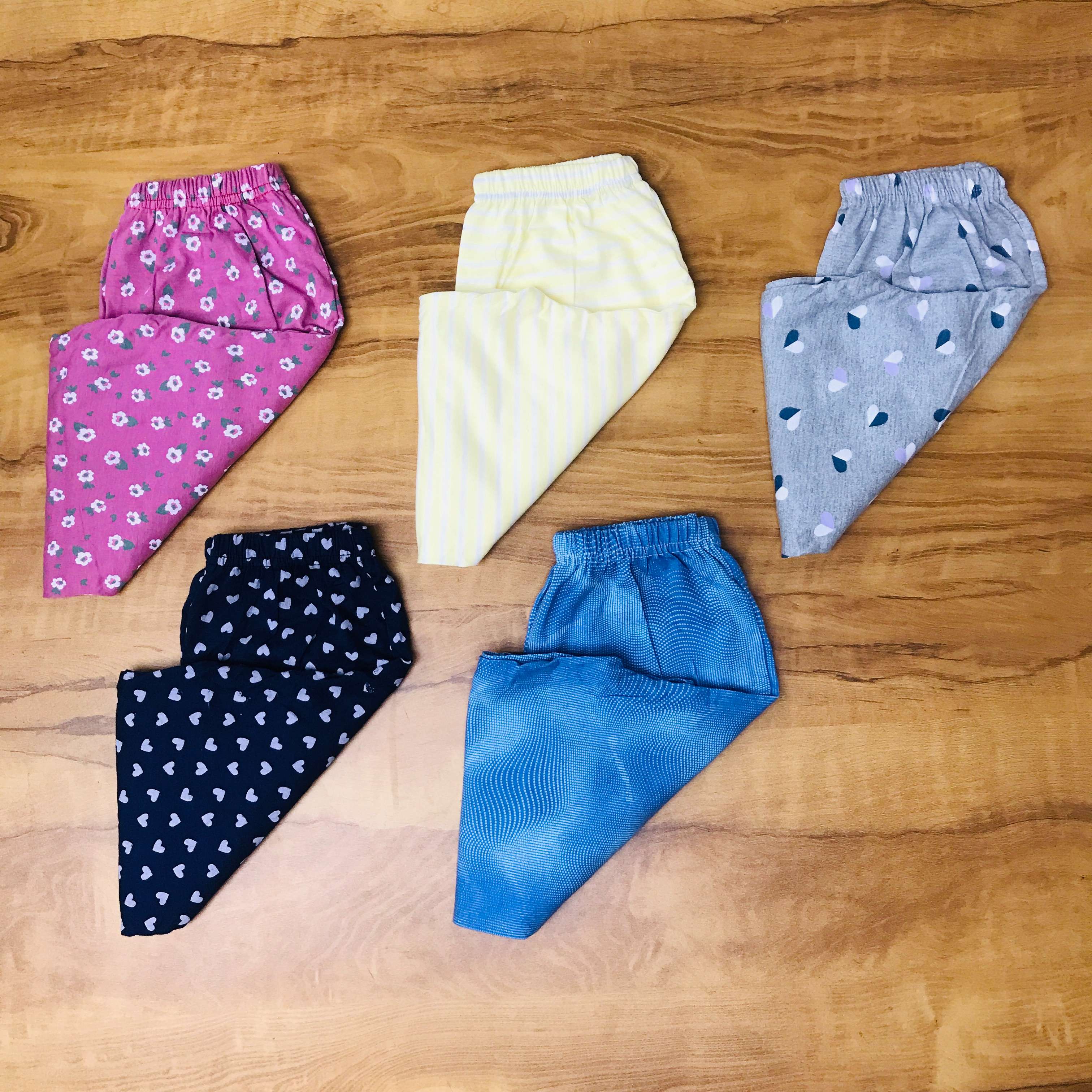 Unisex Kids Pants Pack of 5