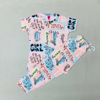 Pink Poppers Pant Set