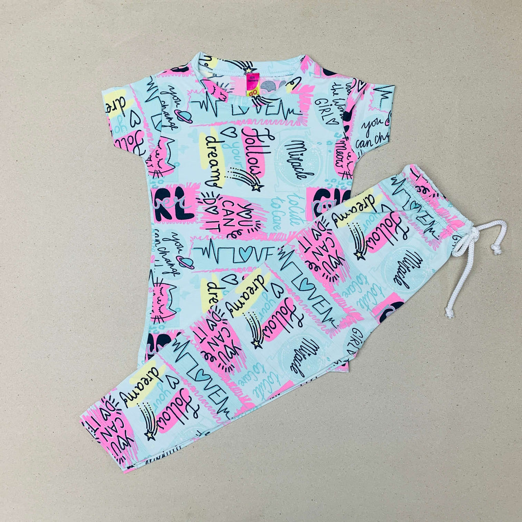 Pink Poppers Pant Set