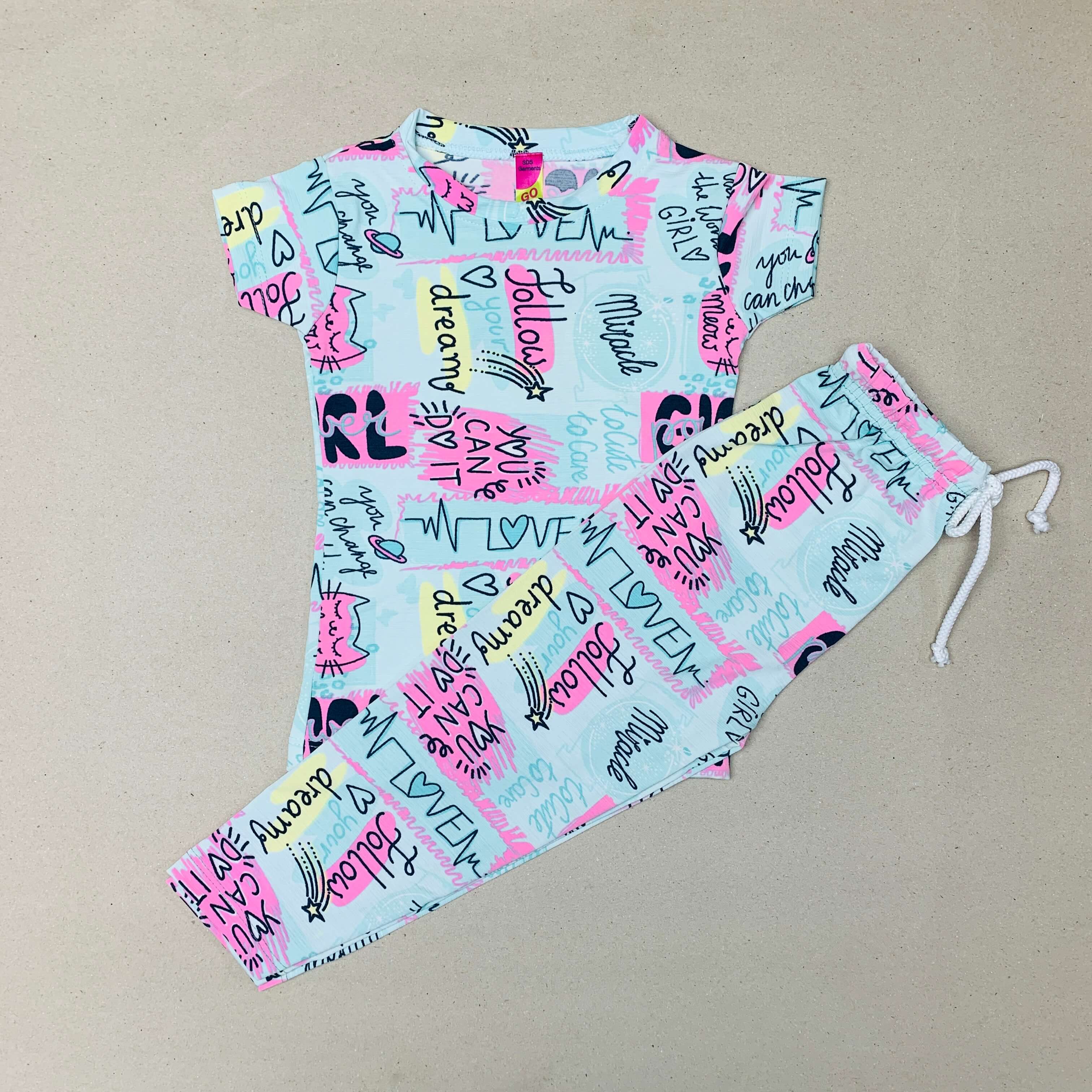 Pink Poppers Pant Set