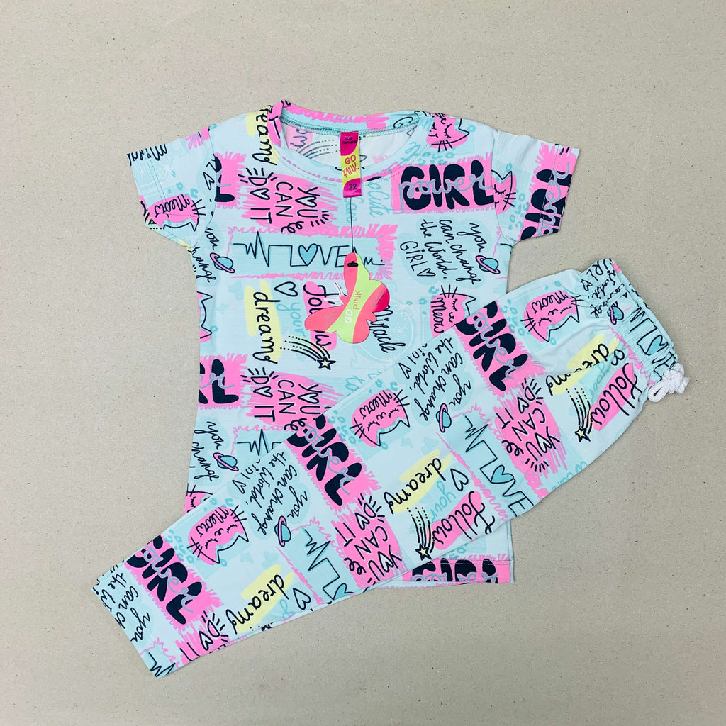 Pink Poppers Pant Set
