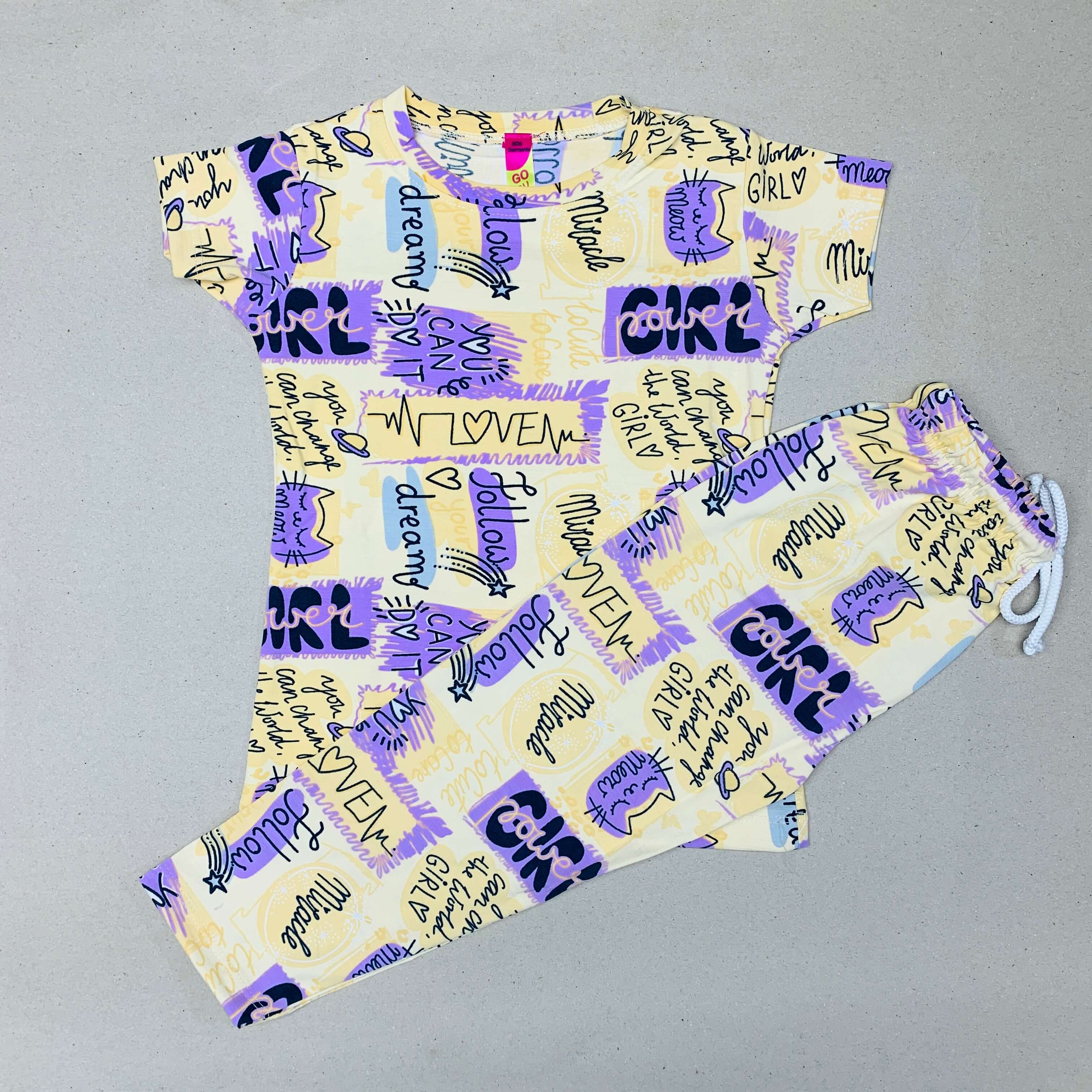 Pink Poppers Pant Set