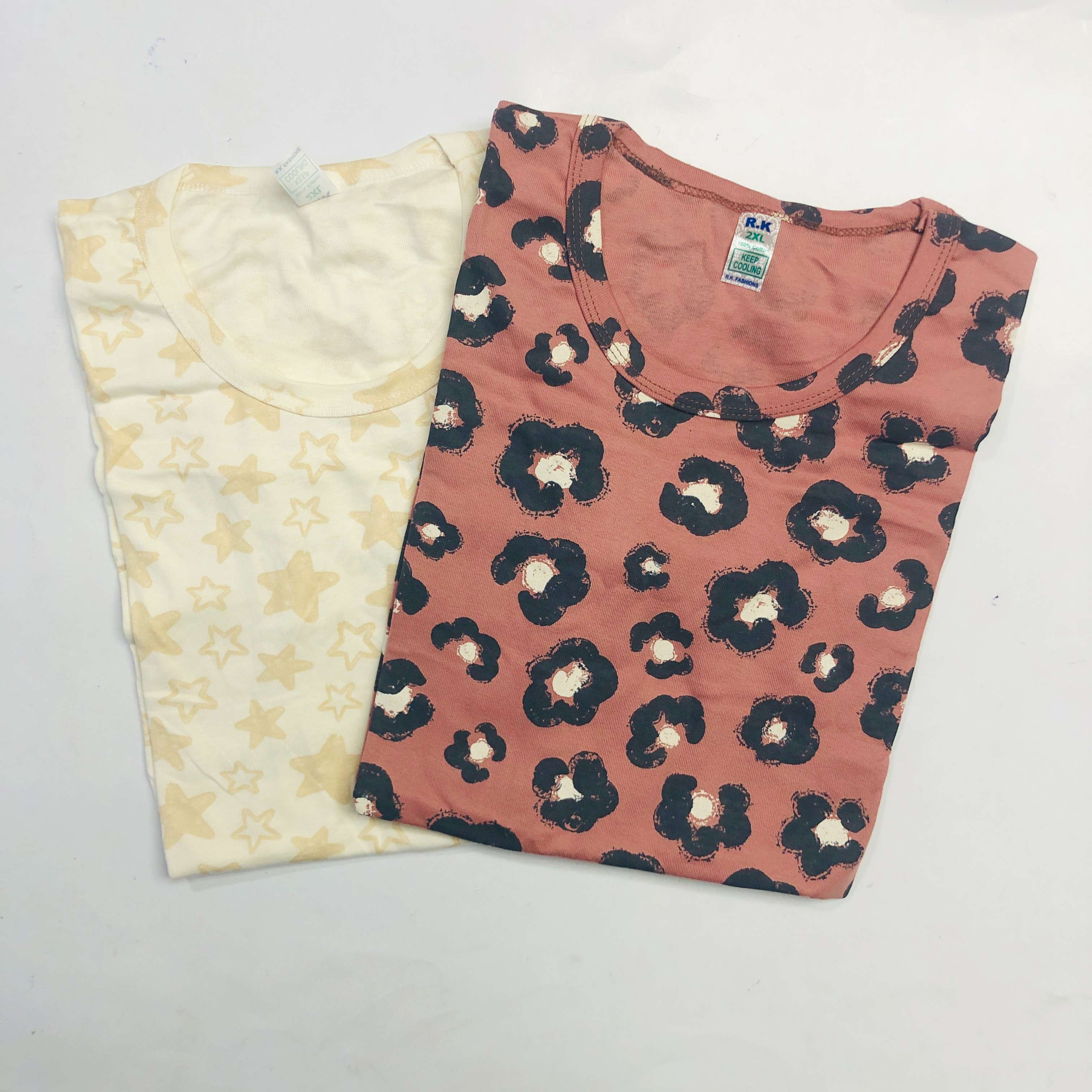 RK Ladies Tshirt Combo Pack Of 2 (36 Inch)