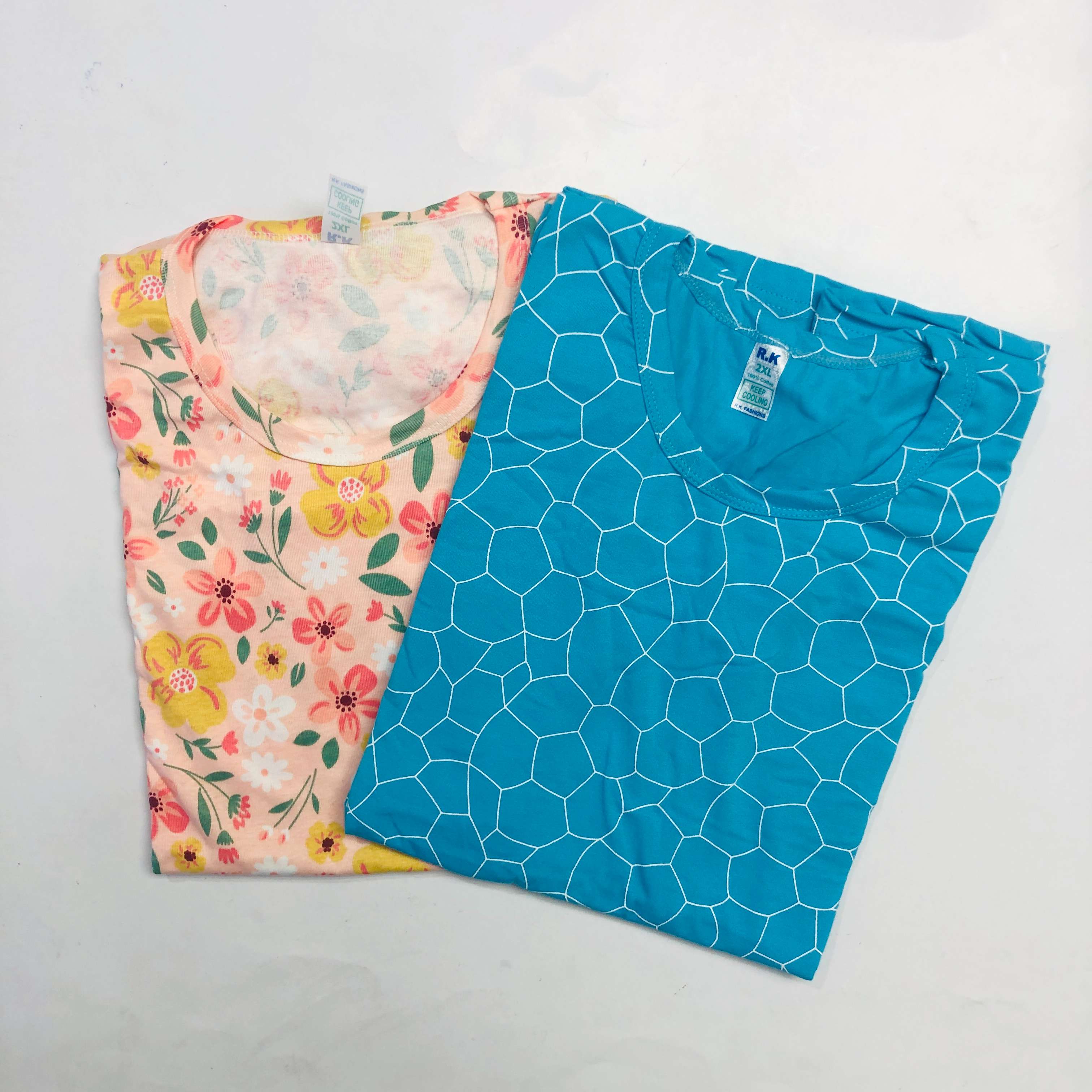 RK Ladies Tshirt Combo Pack Of 2 (36 Inch)