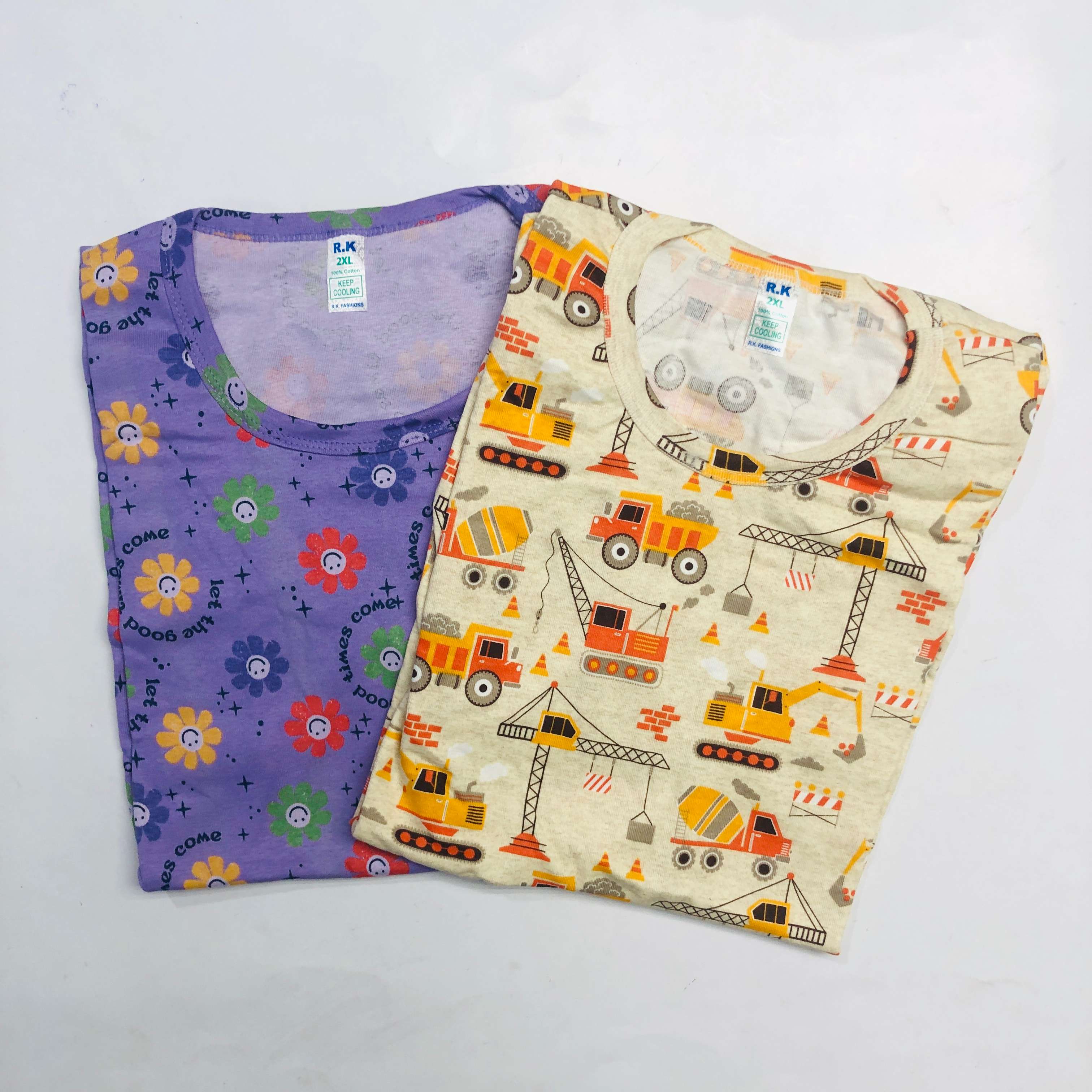 RK Ladies Tshirt Combo Pack Of 2 (36 Inch)