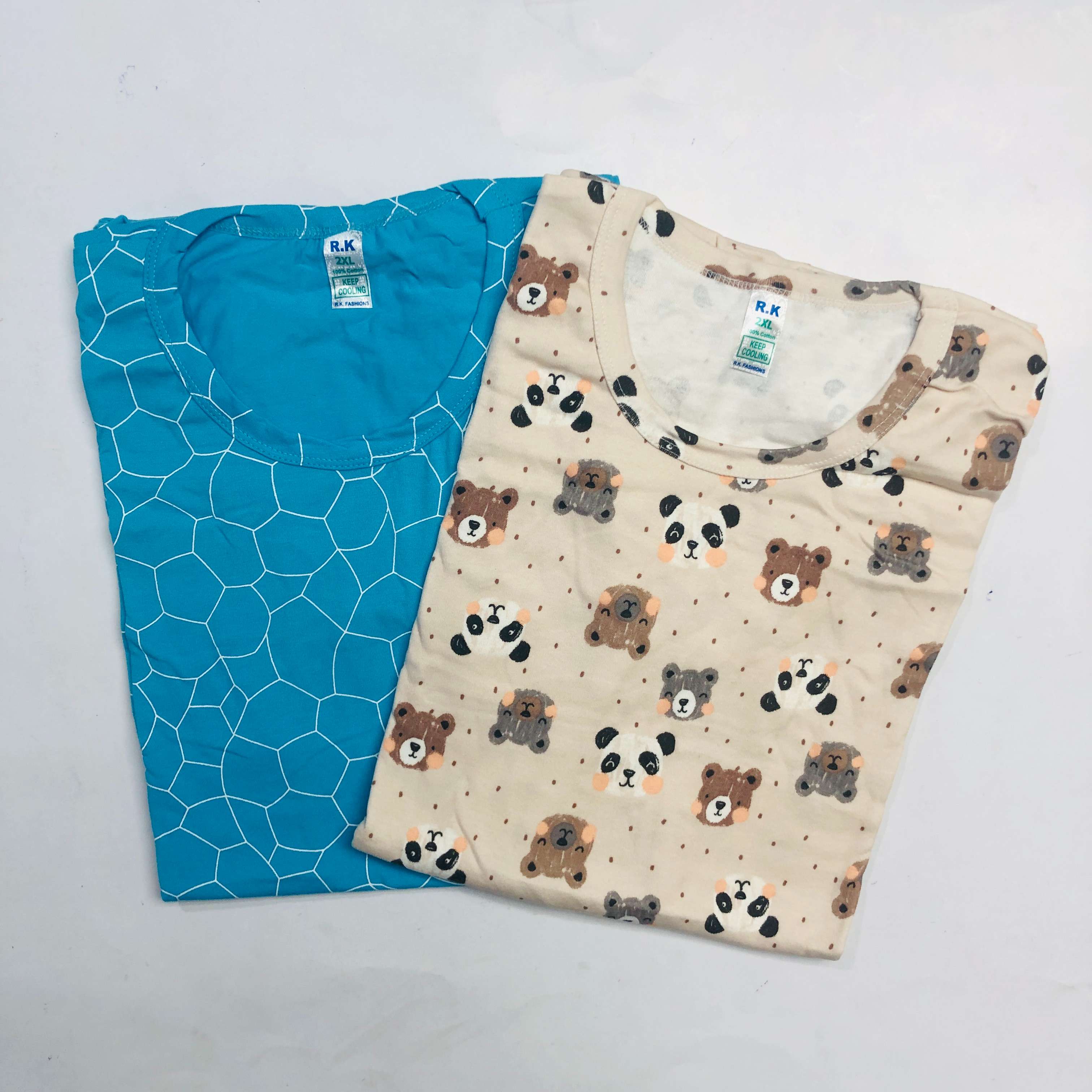 RK Ladies Tshirt Combo Pack Of 2 (36 Inch)