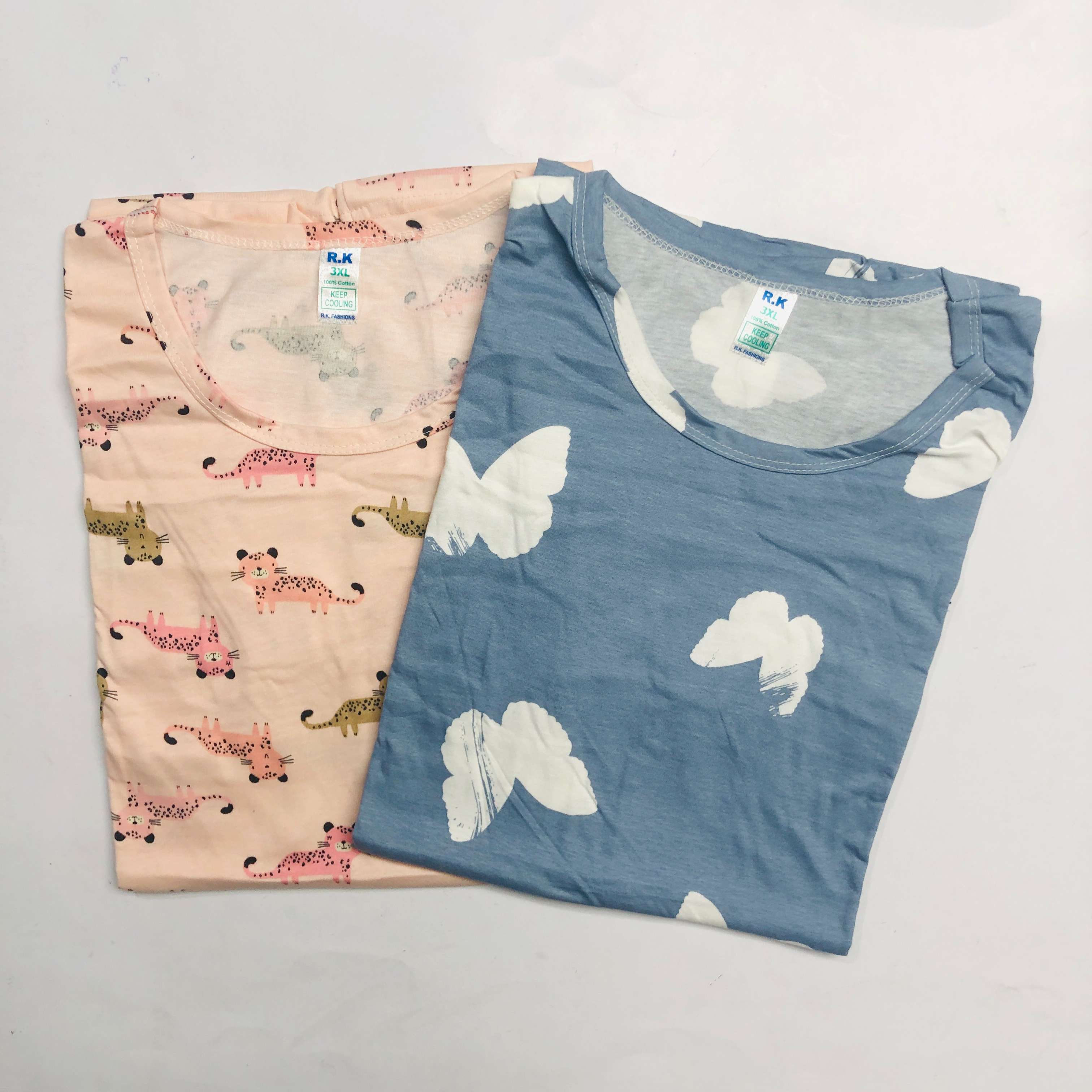 RK Ladies Tshirt Combo Pack Of 2 (40 Inch)