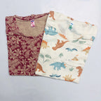 RK Ladies Tshirt Combo Pack Of 2 (40 Inch)