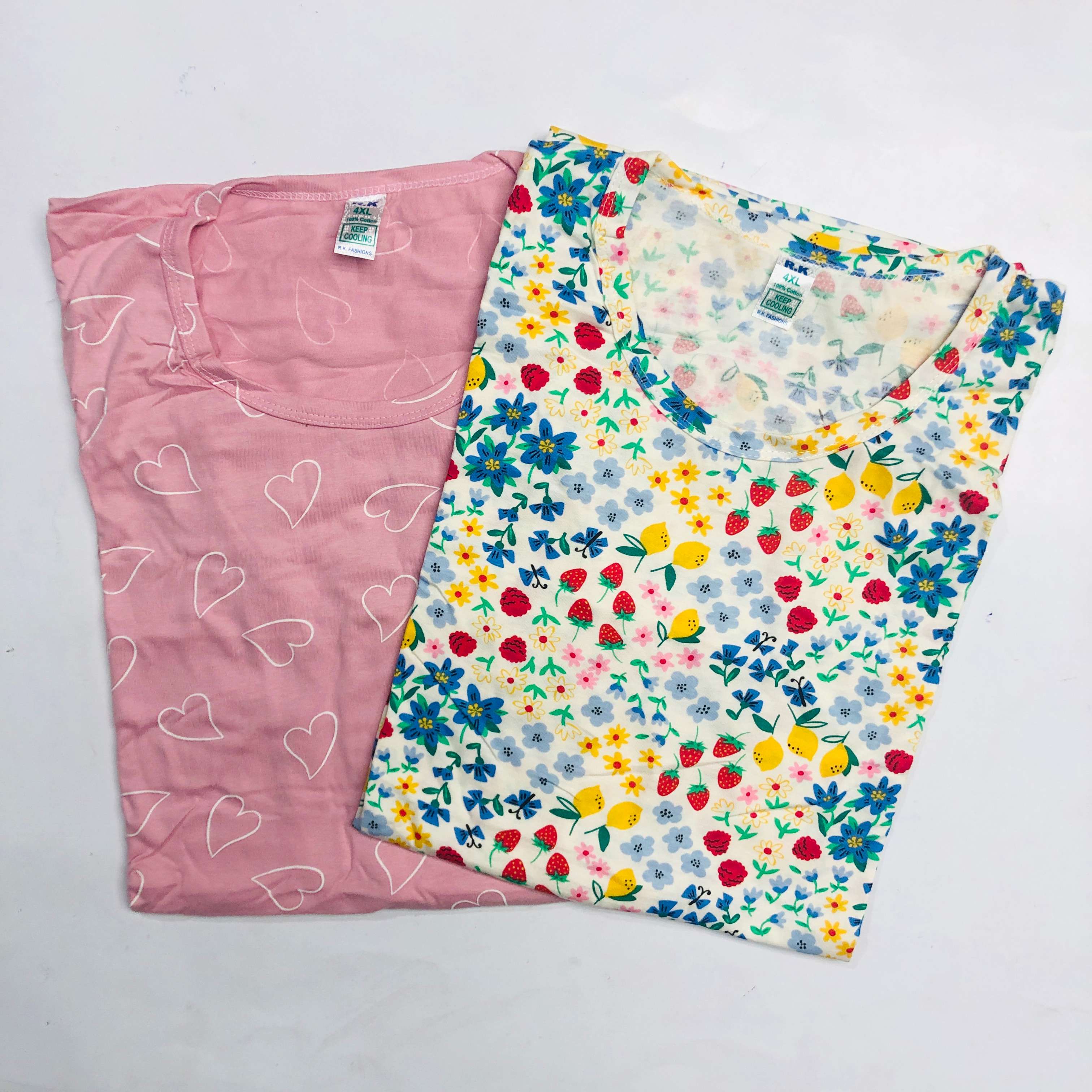 RK Ladies Tshirt Combo Pack Of 2 (42 Inch)