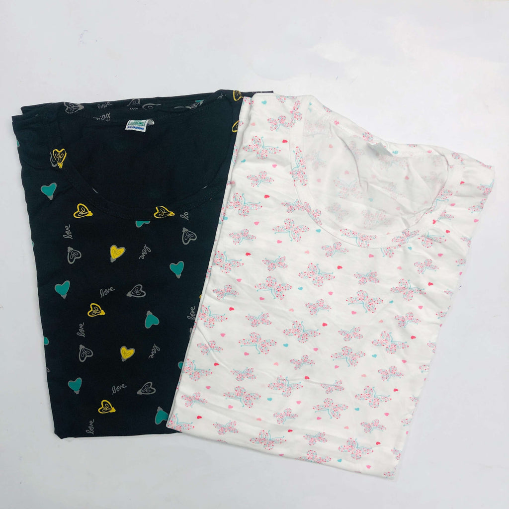 RK Ladies Tshirt Combo Pack Of 2 (42 Inch)