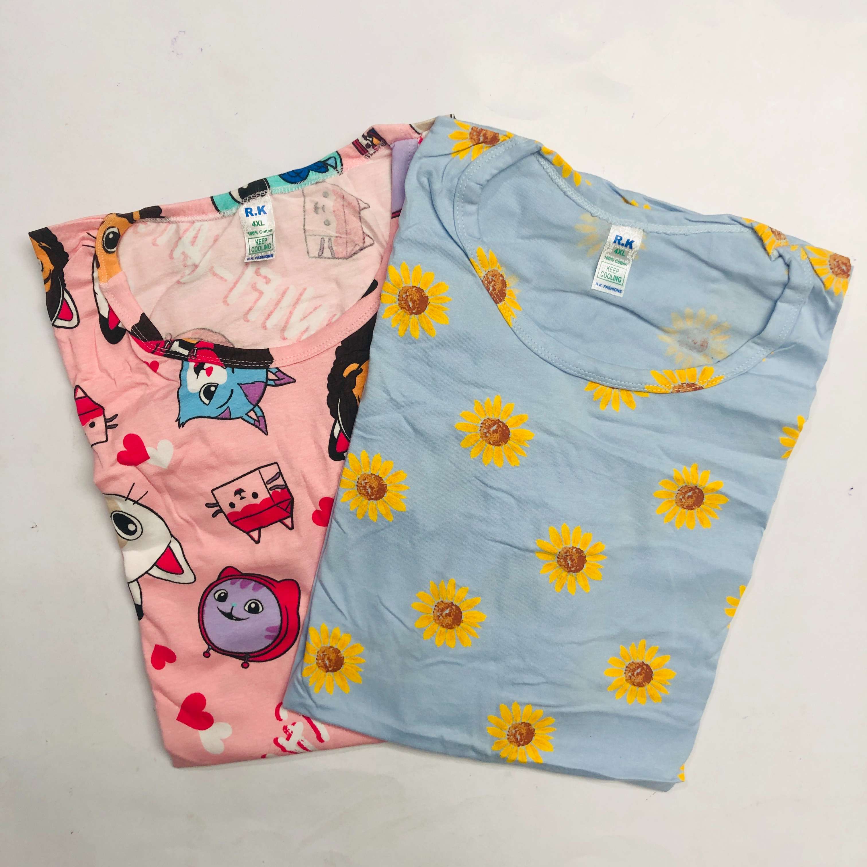 RK Ladies Tshirt Combo Pack Of 2 (42 Inch)