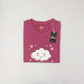 Women’s Solid T-Shirt-Dots