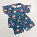 Cute Santa Print Kids Christmas Nikker Set