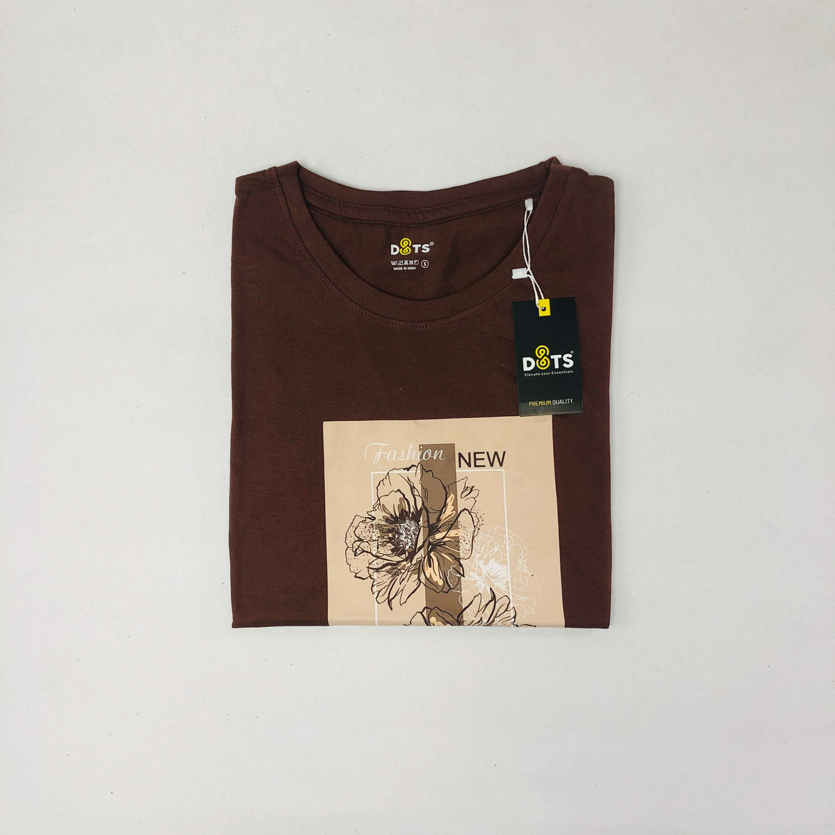 Women’s Solid T-Shirt-Dots