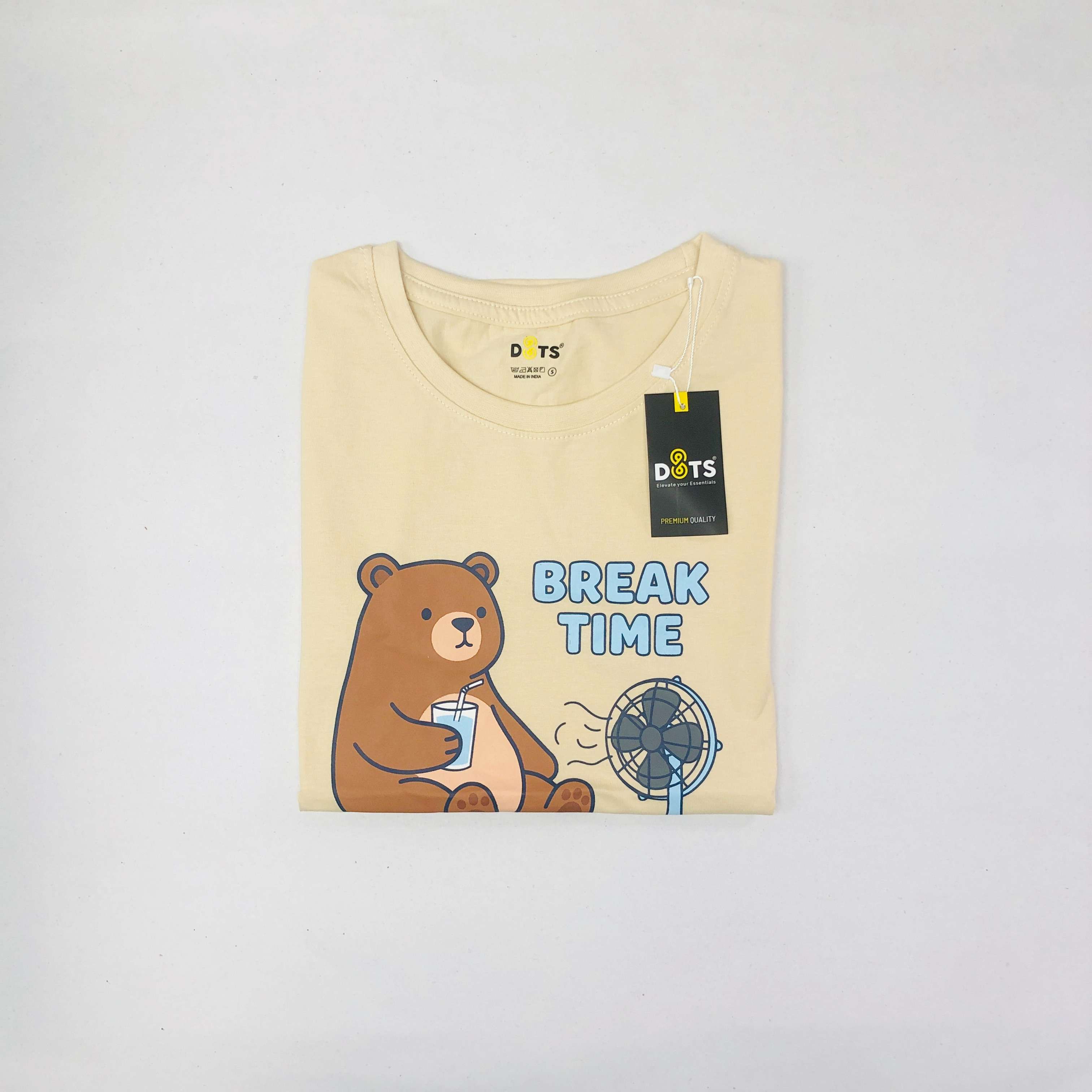 Women’s Solid T-Shirt-Dots