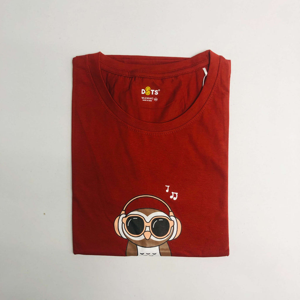 Women’s Solid T-Shirt-Dots