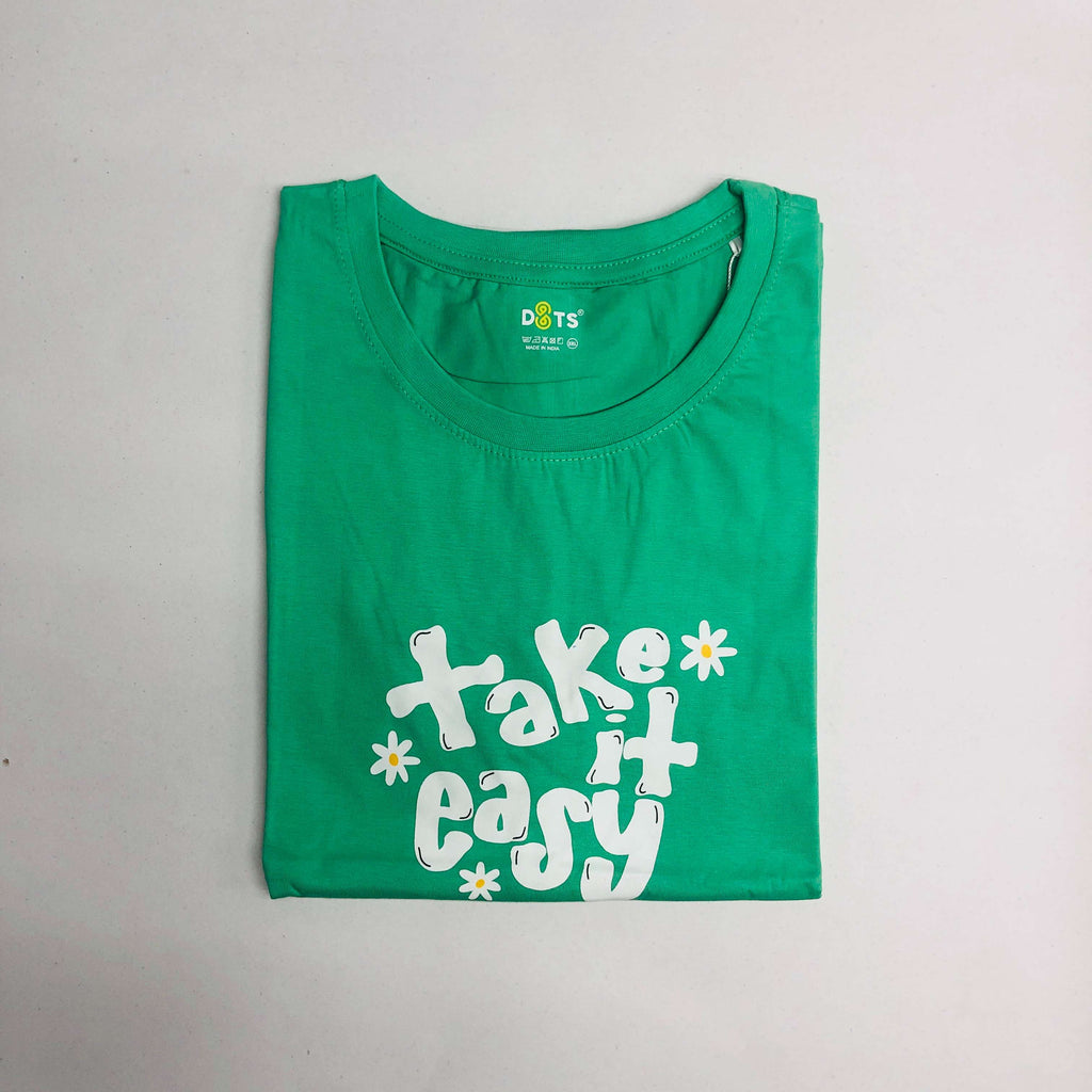 Women’s Solid T-Shirt-Dots