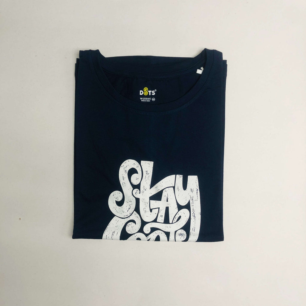 Women’s Solid T-Shirt-Dots