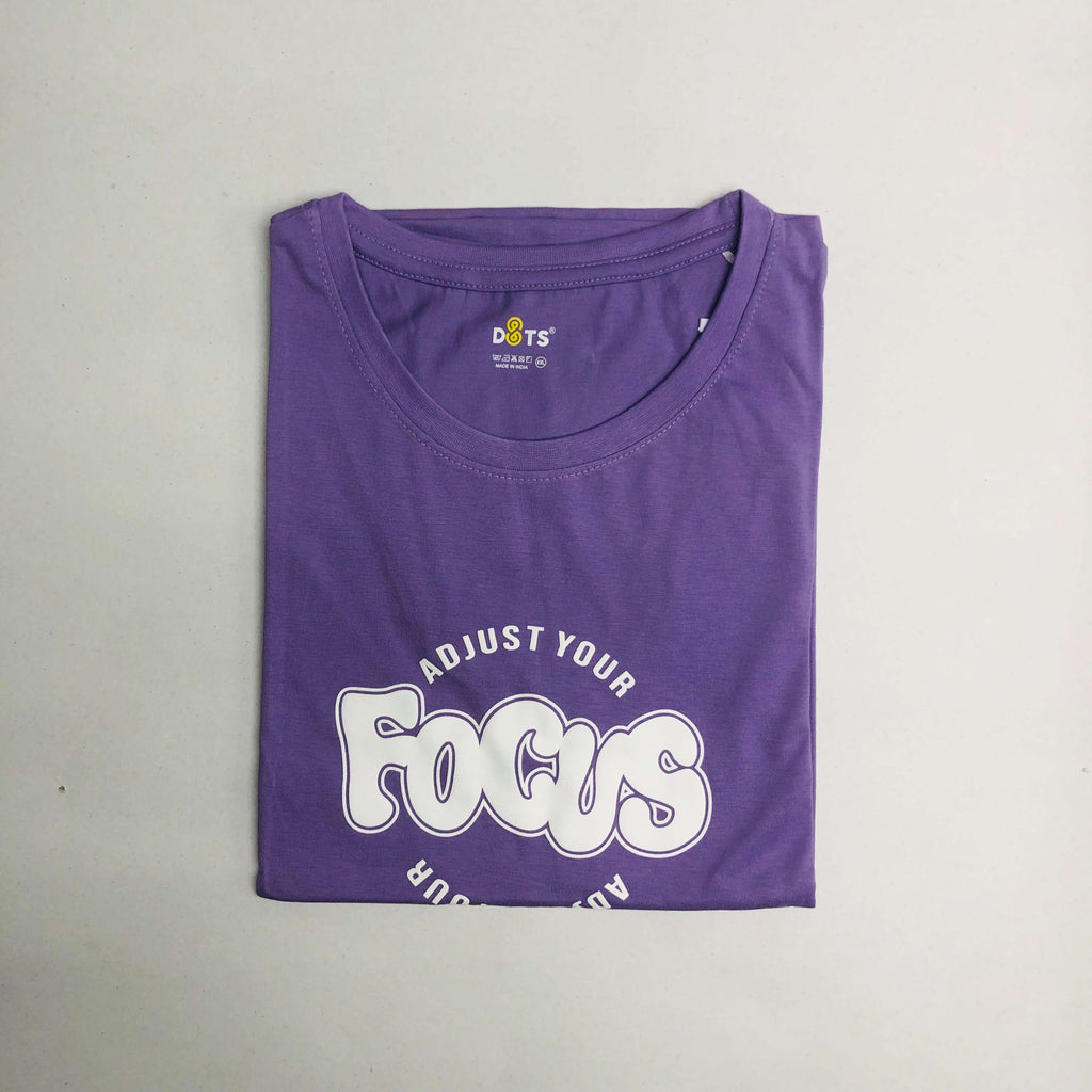 Women’s Solid T-Shirt-Dots