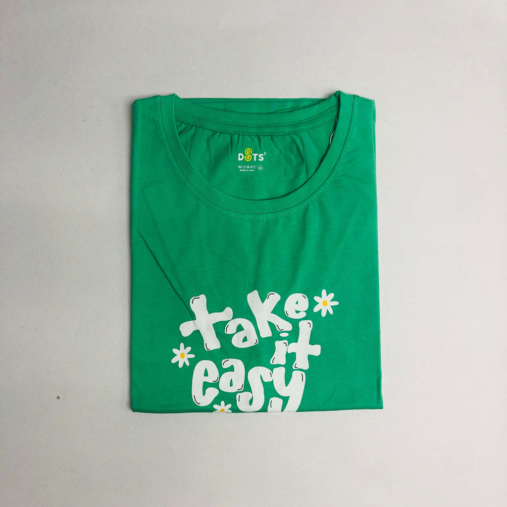 Women’s Solid T-Shirt-Dots