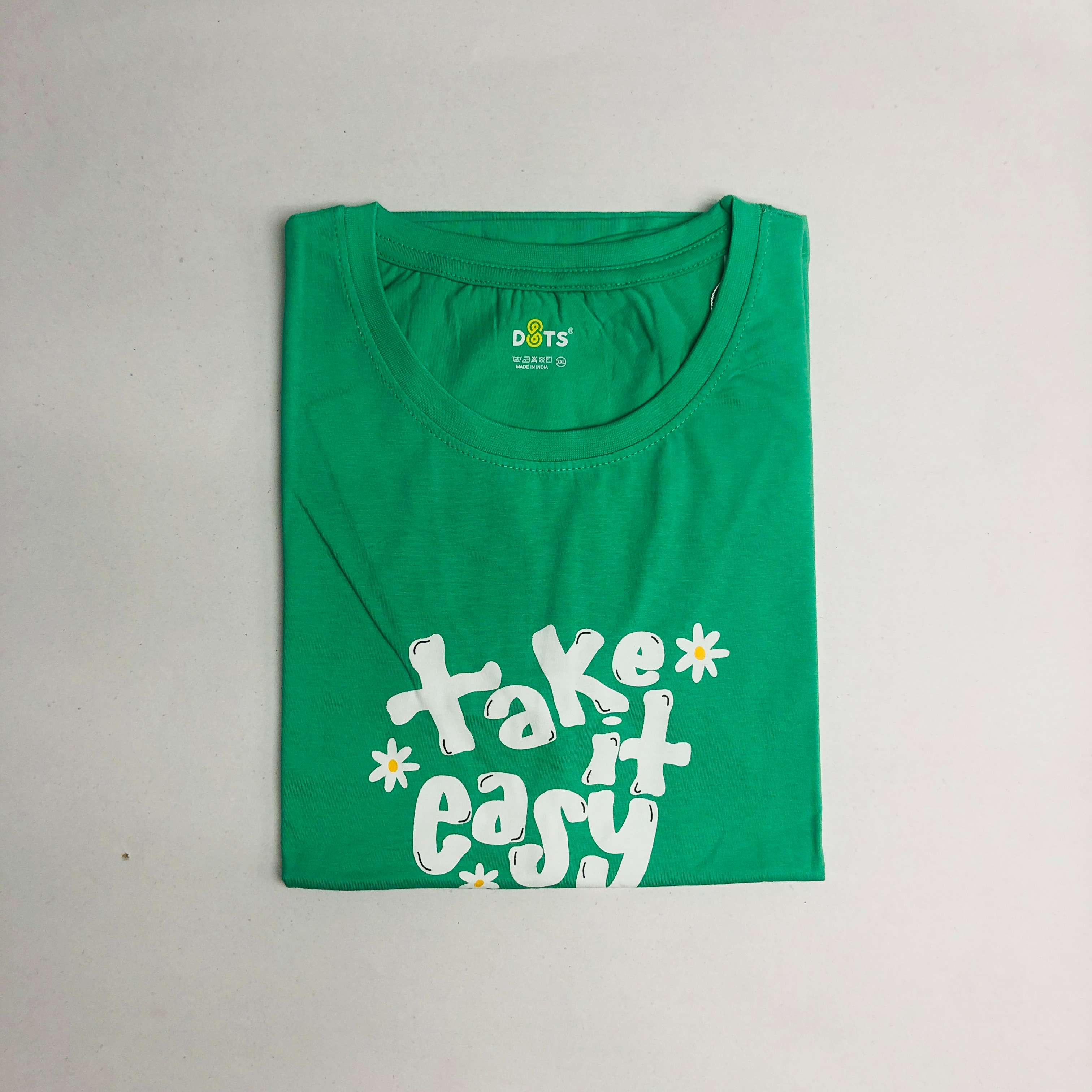 Women’s Solid T-Shirt-Dots