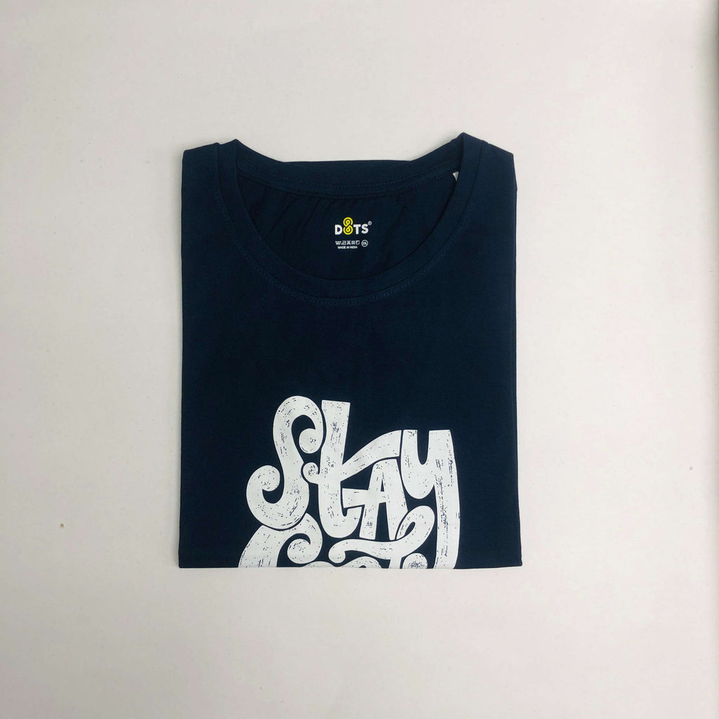Women’s Solid T-Shirt-Dots