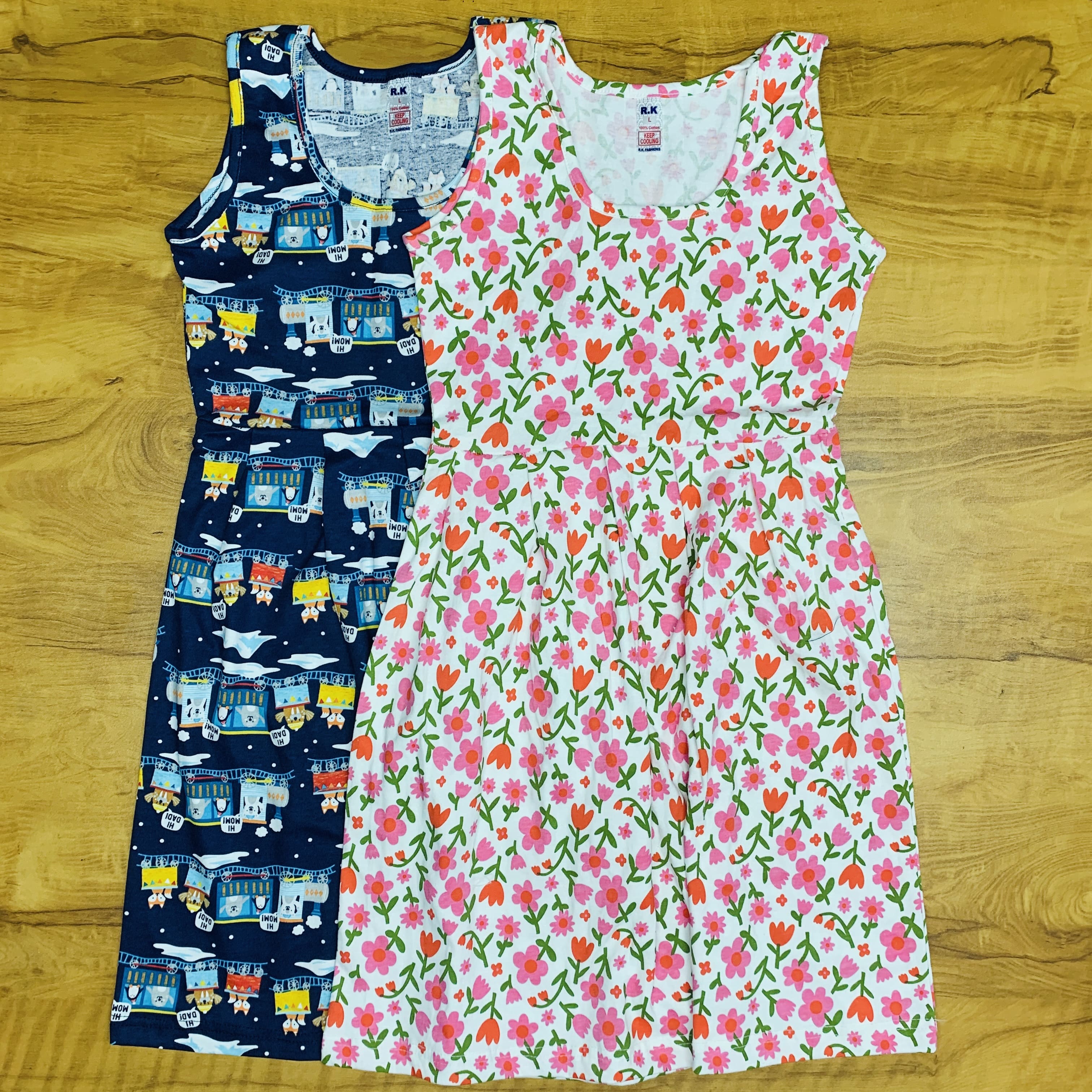 Printed Frock Pack Of 2