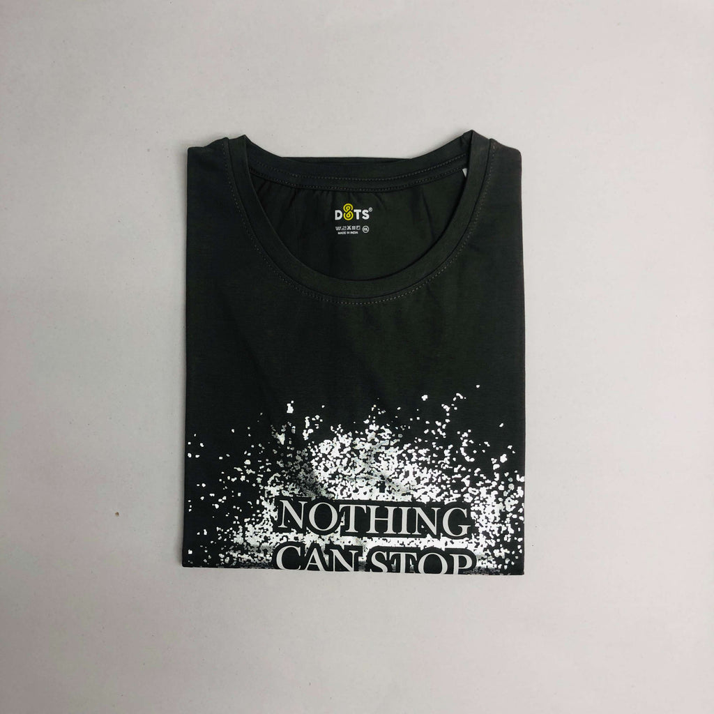 Women’s Solid T-Shirt-Dots